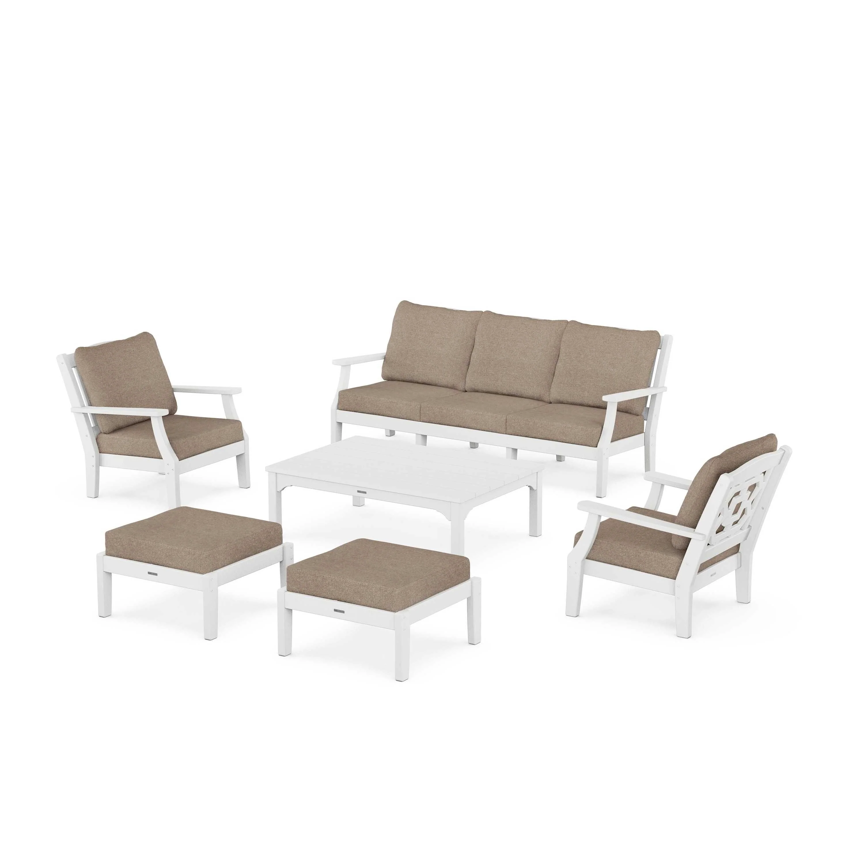 Chinoiserie 6-Piece Lounge Sofa Set - Image 162
