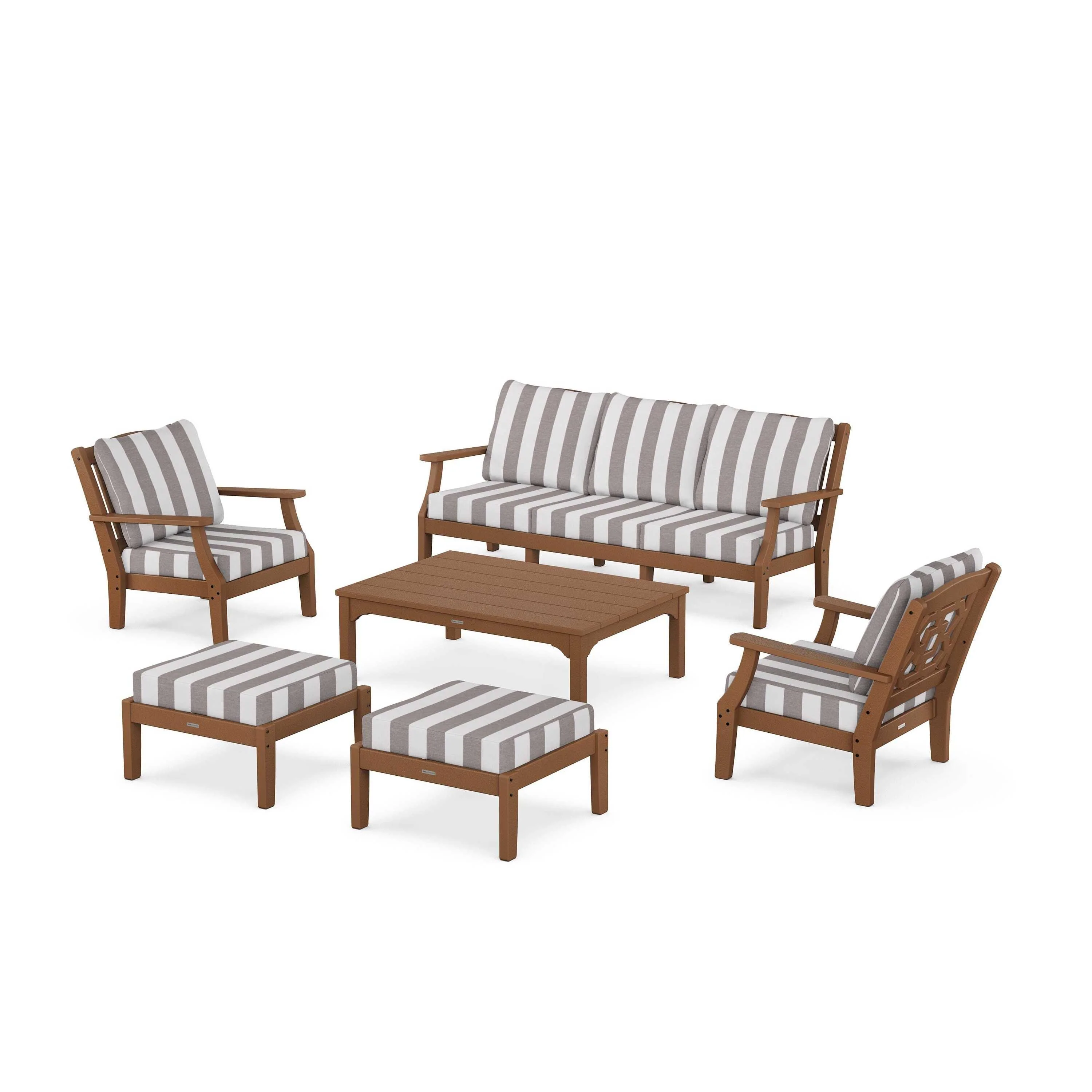 Chinoiserie 6-Piece Lounge Sofa Set - Image 169