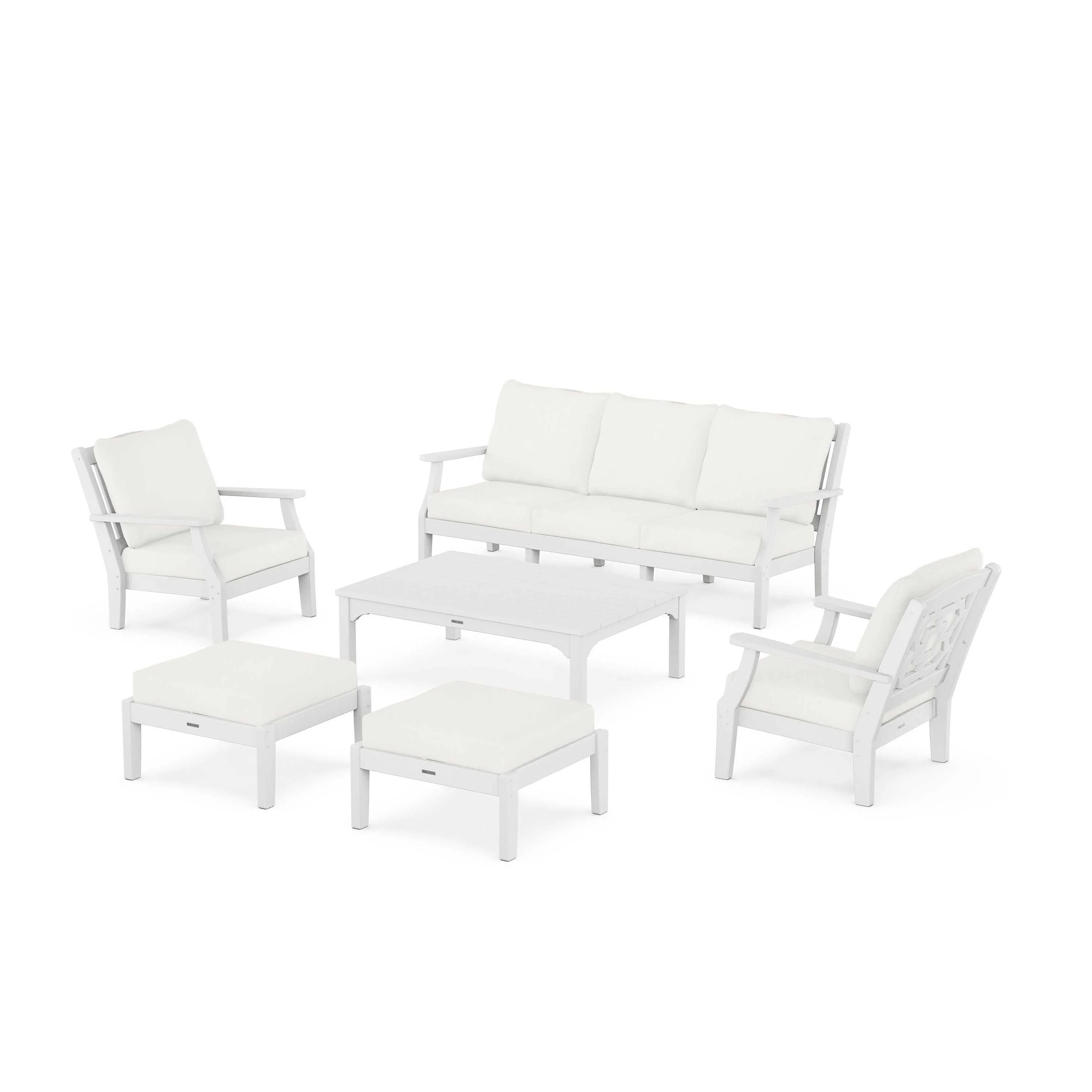 Chinoiserie 6-Piece Lounge Sofa Set - Image 200