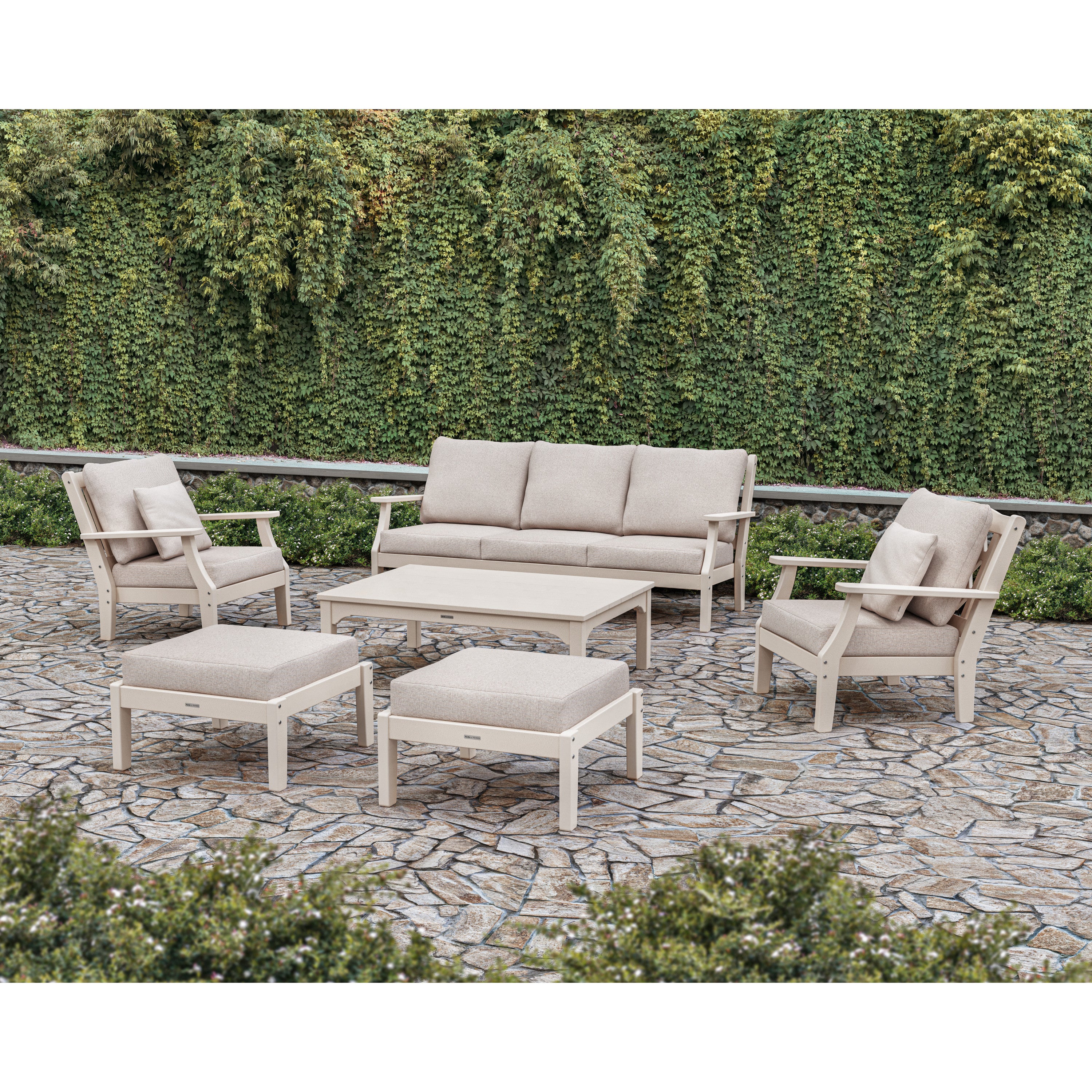 Chinoiserie 6-Piece Lounge Sofa Set - Image 3