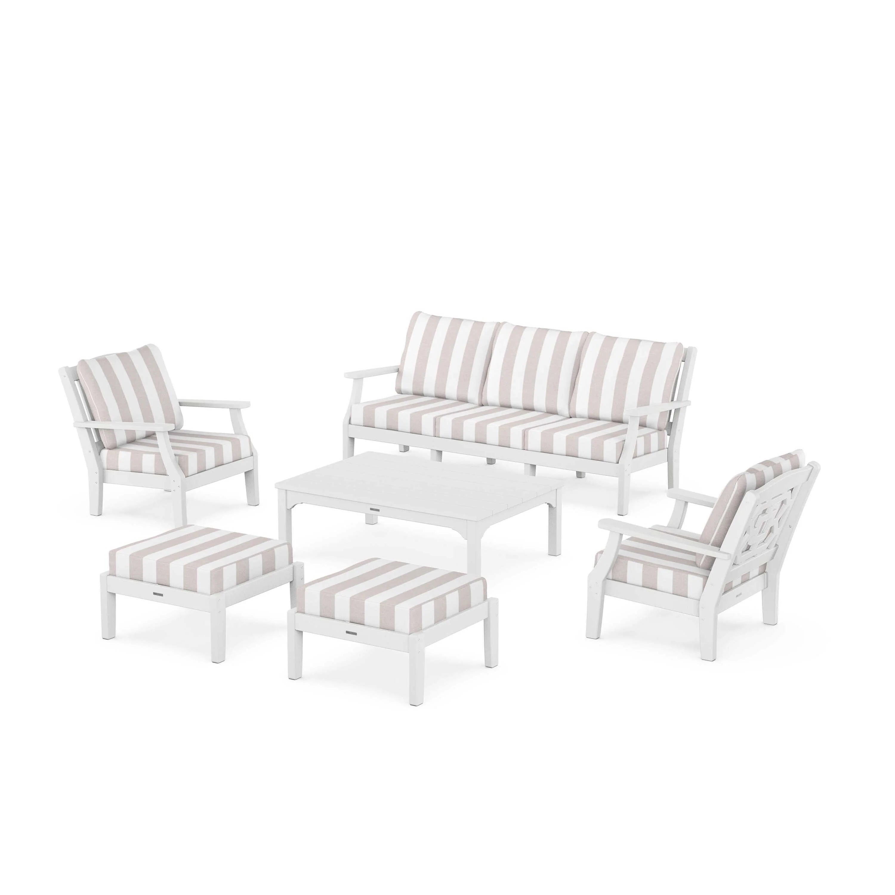 Chinoiserie 6-Piece Lounge Sofa Set - Image 57