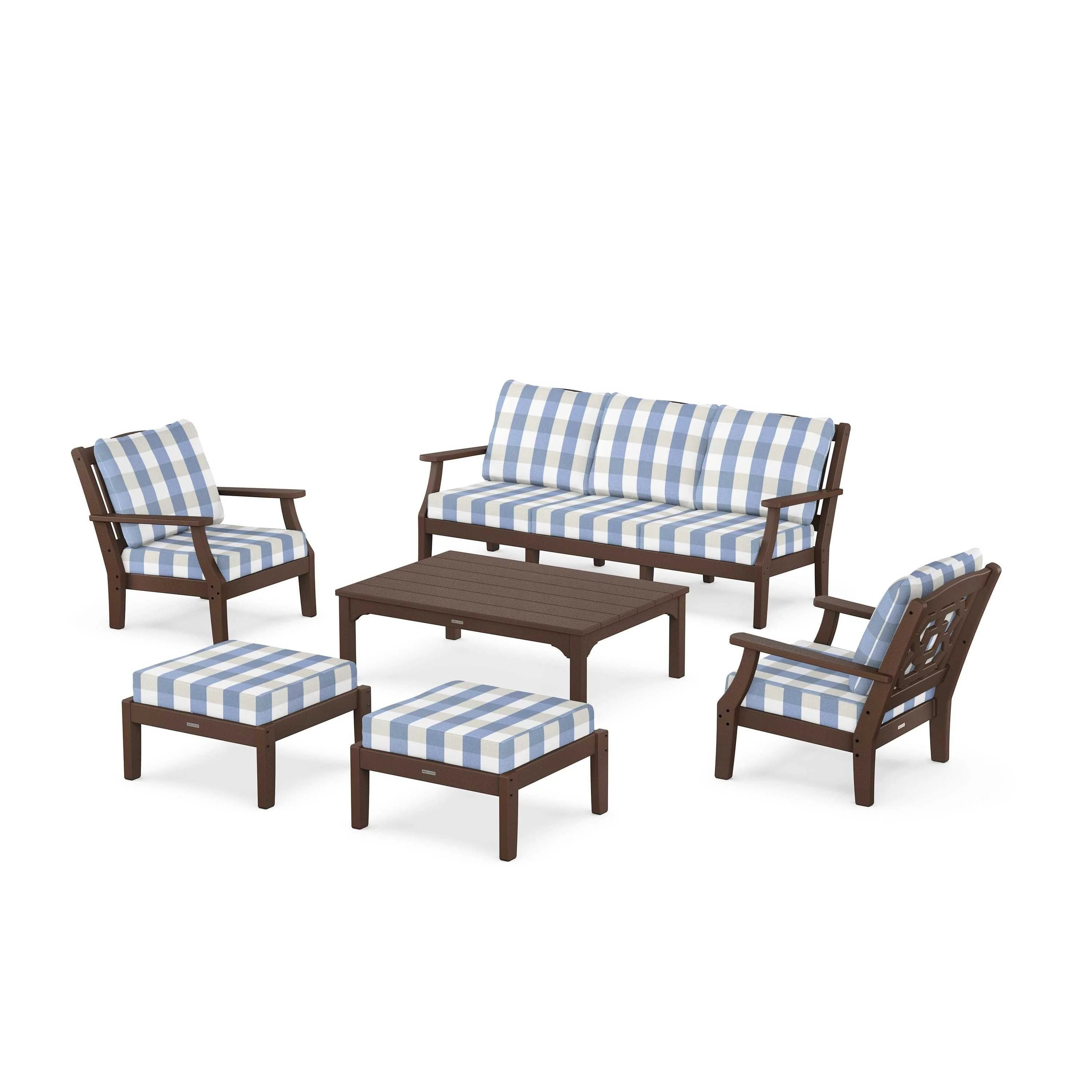 Chinoiserie 6-Piece Lounge Sofa Set - Image 76