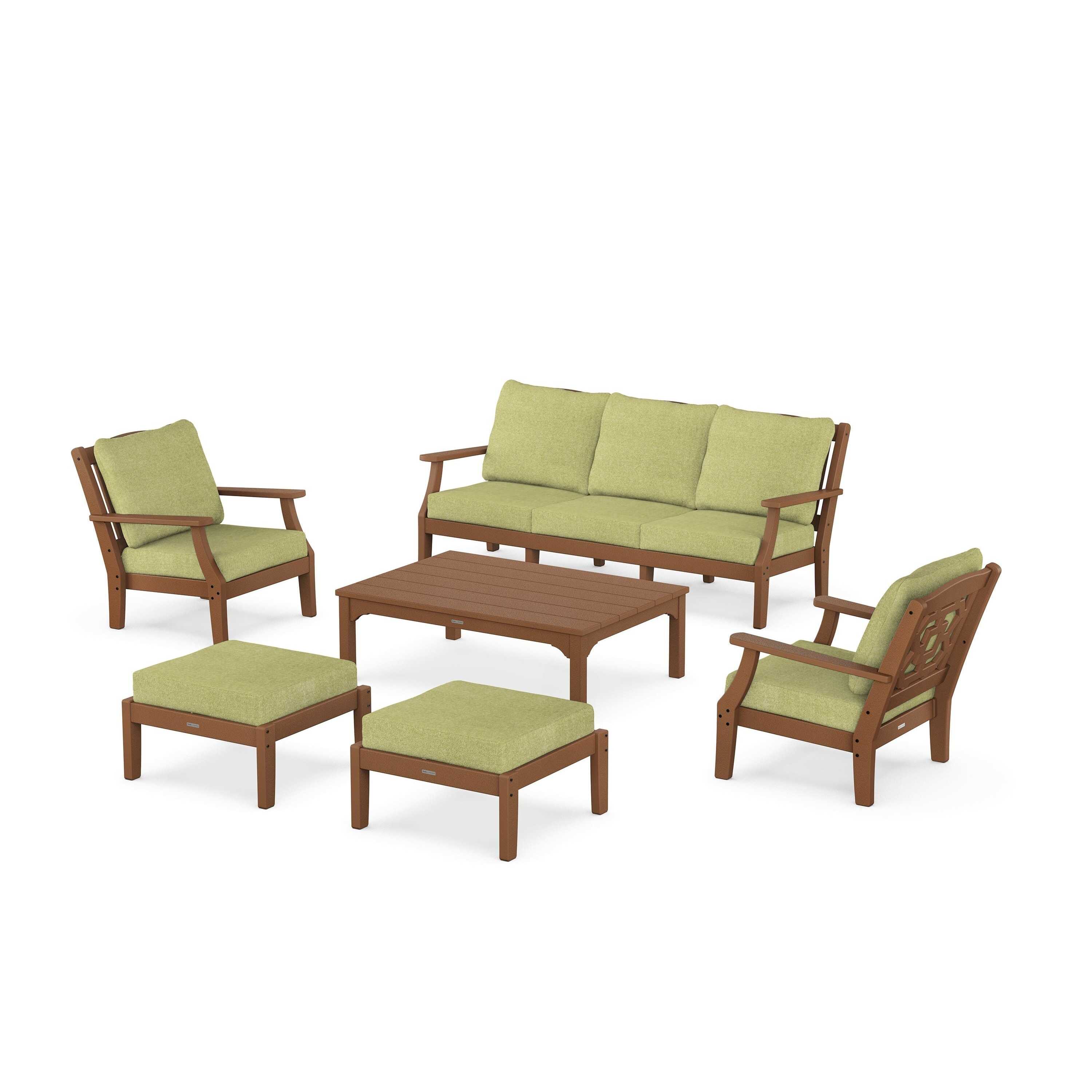 Chinoiserie 6-Piece Lounge Sofa Set - Image 80