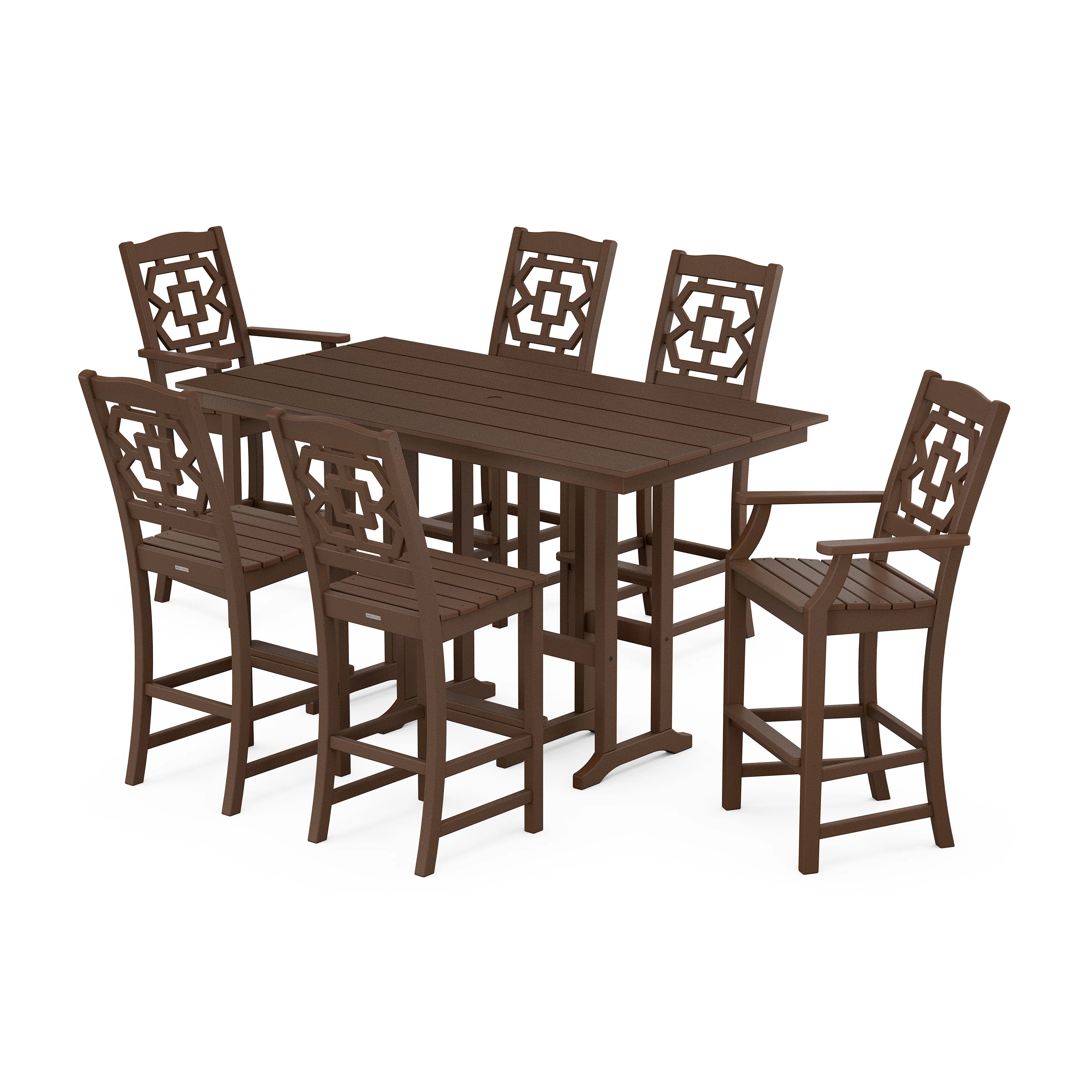 Chinoiserie 7-Piece Farmhouse Bar Set - Image 6