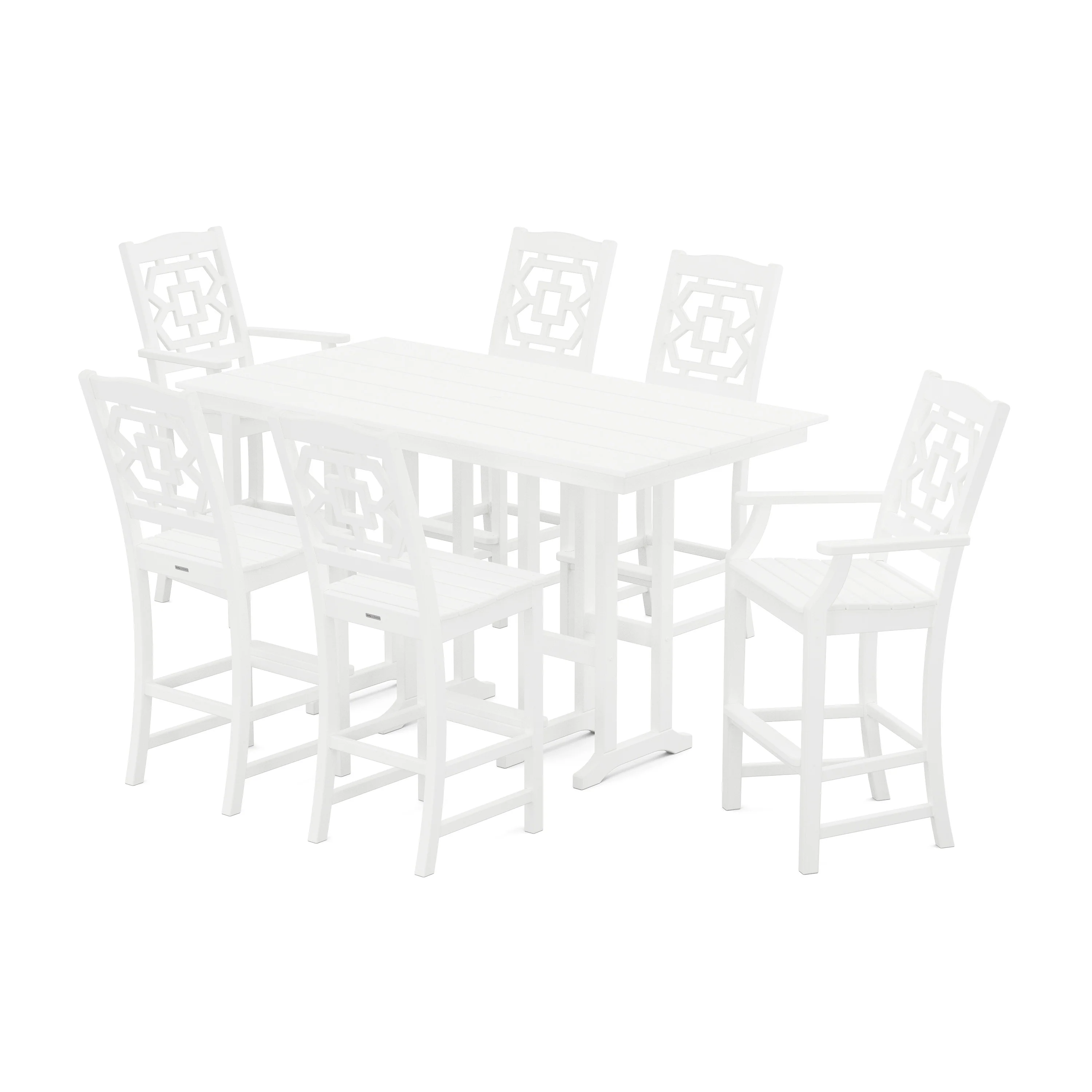 Chinoiserie 7-Piece Farmhouse Bar Set - Image 8