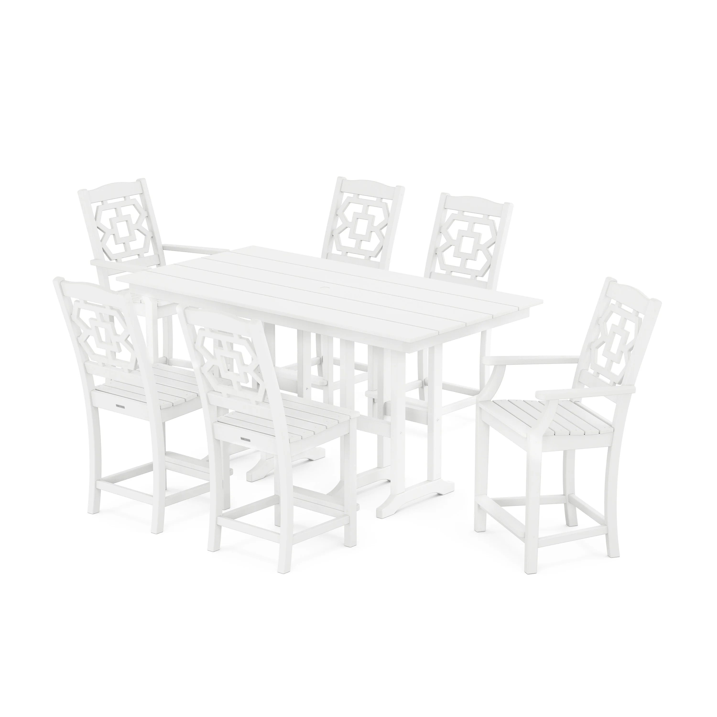 Chinoiserie 7-Piece Farmhouse Counter Set - Image 10