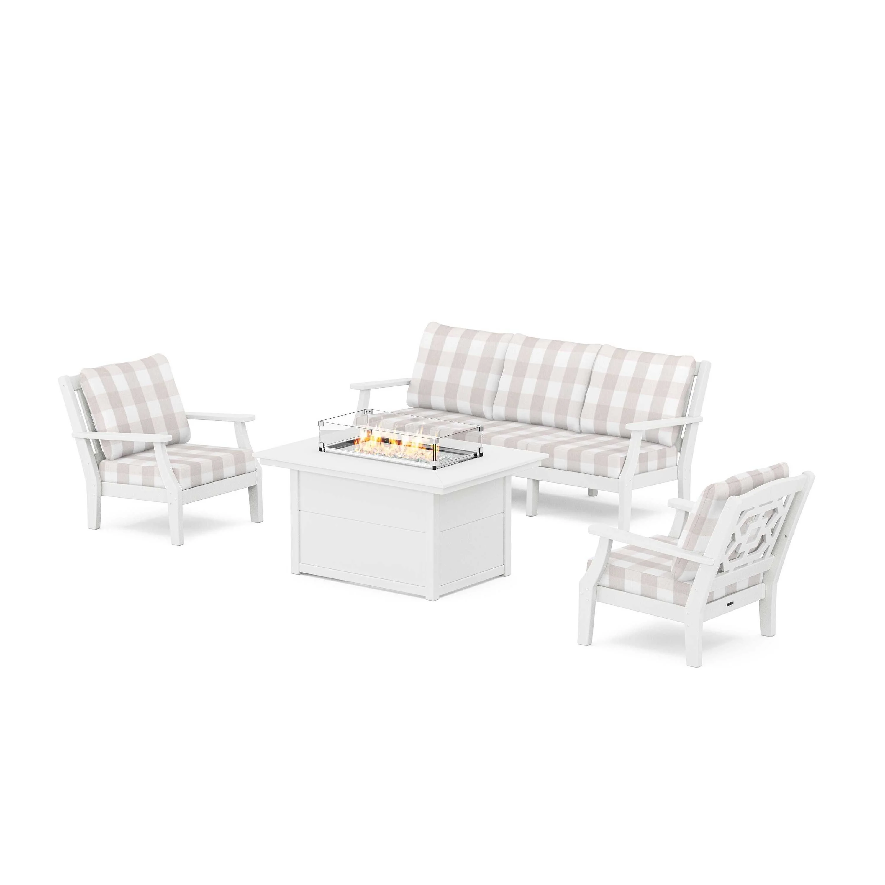 Chinoiserie Deep Seating Fire Pit Table Set - Image 139