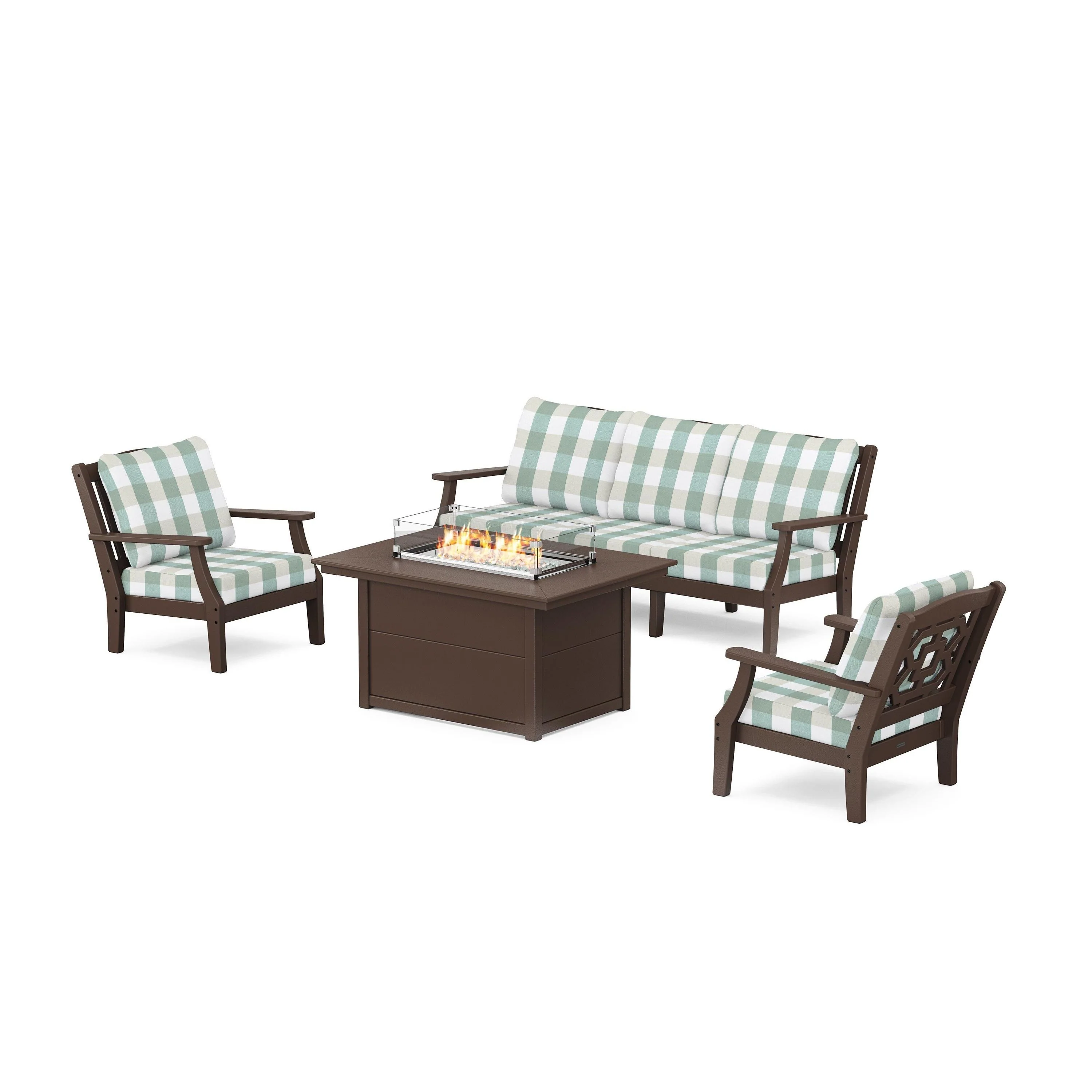 Chinoiserie Deep Seating Fire Pit Table Set - Image 147