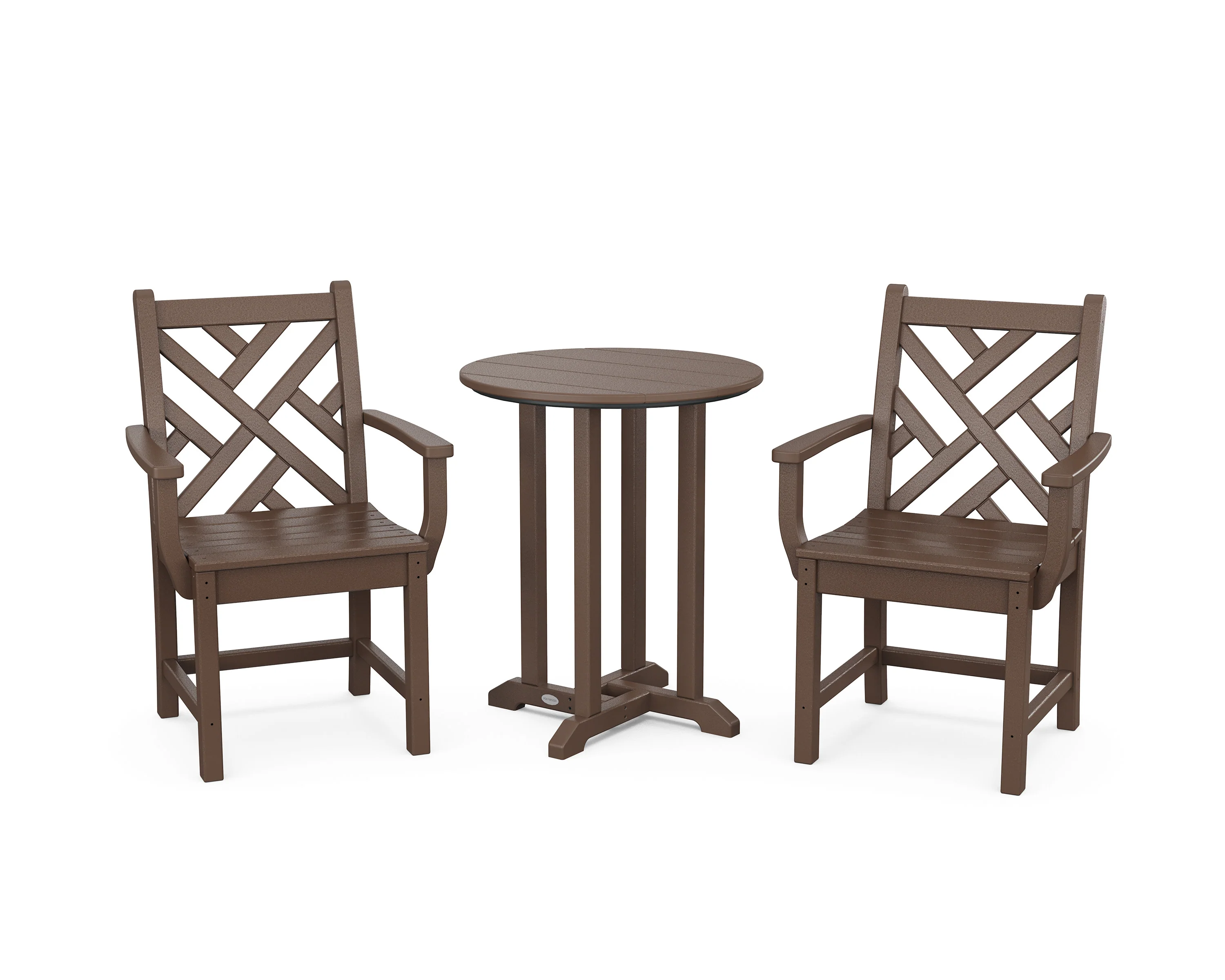 Chippendale 3-Piece Round Bistro Dining Set - Image 6