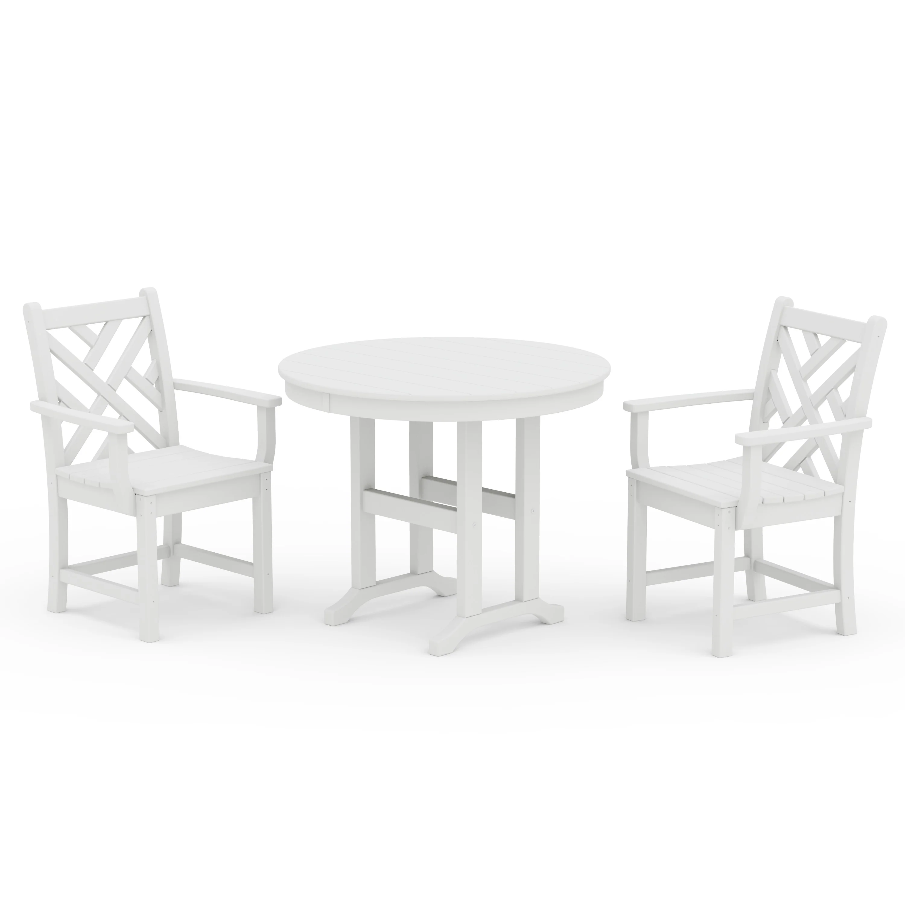 Chippendale 3-Piece Round Dining Set - Image 7
