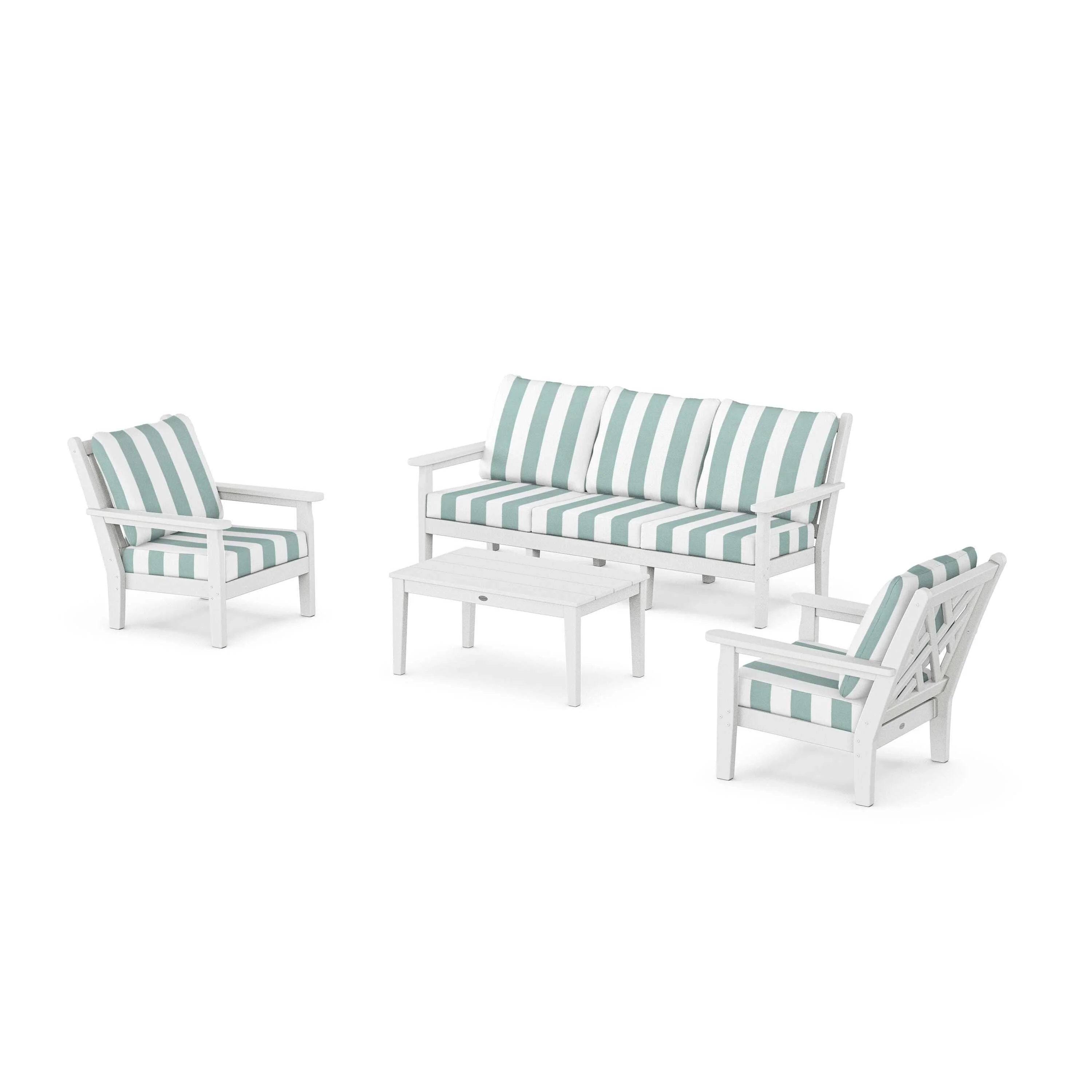 Chippendale 4-Piece Deep Seating Set with Sofa - Image 12