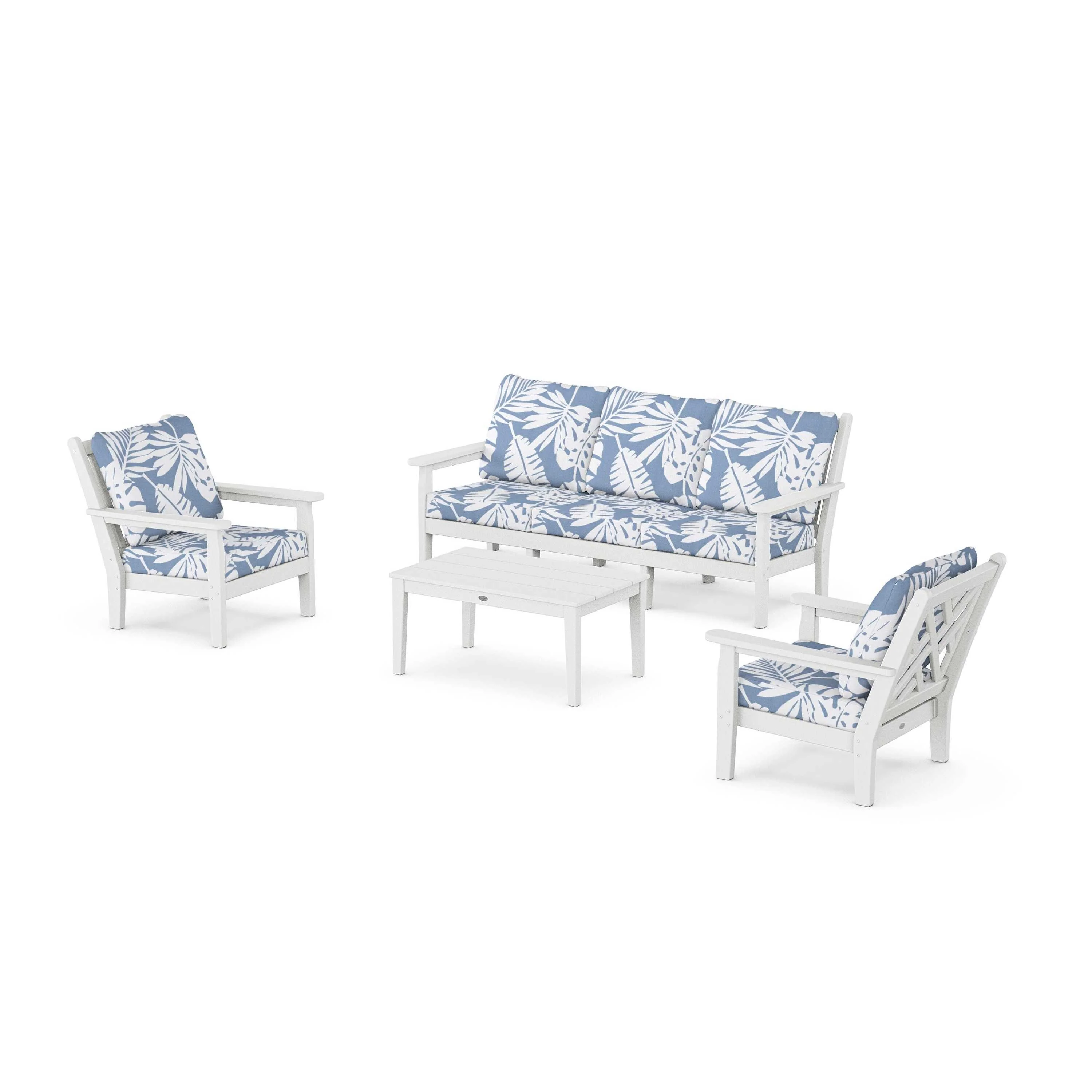 Chippendale 4-Piece Deep Seating Set with Sofa - Image 121