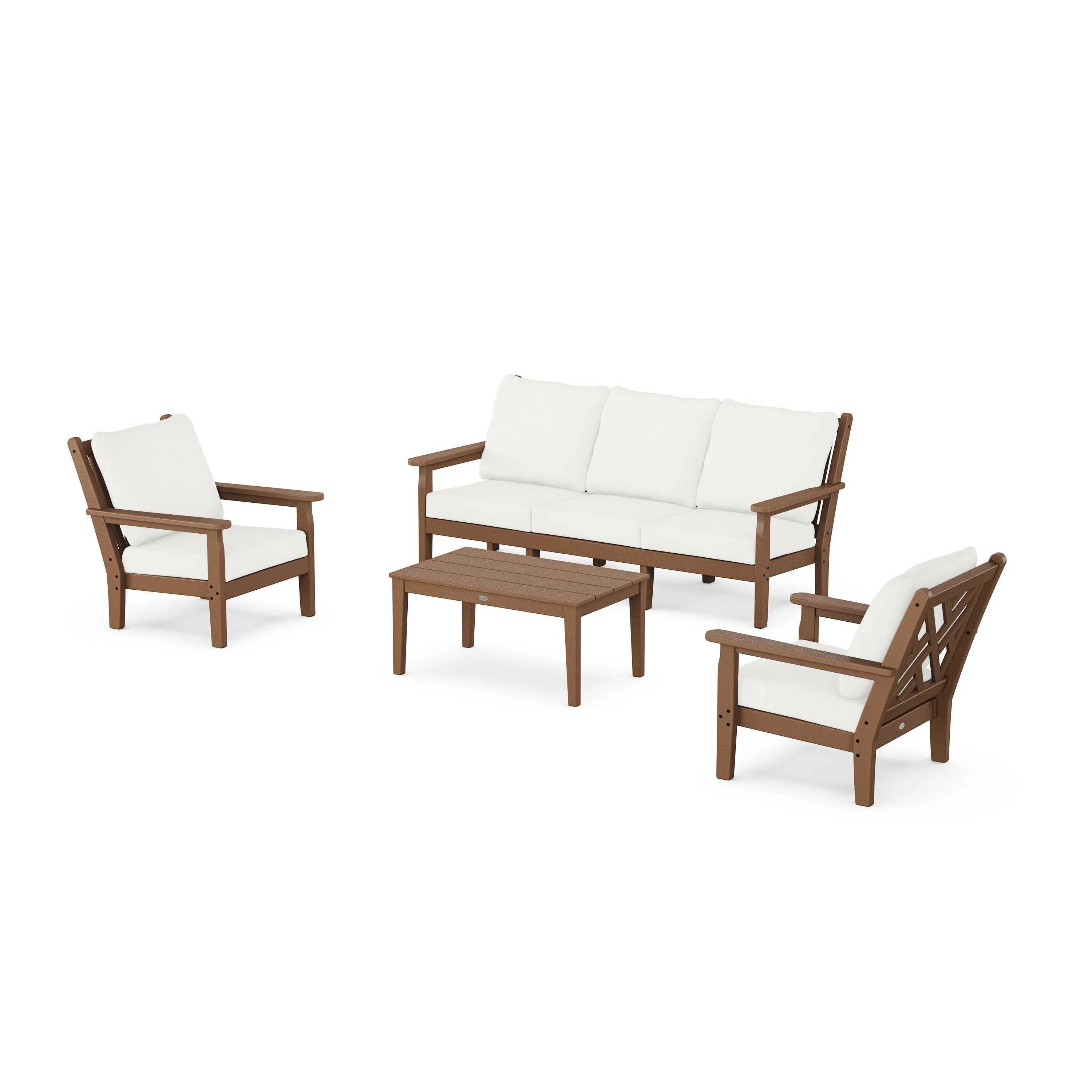 Chippendale 4-Piece Deep Seating Set with Sofa - Image 122