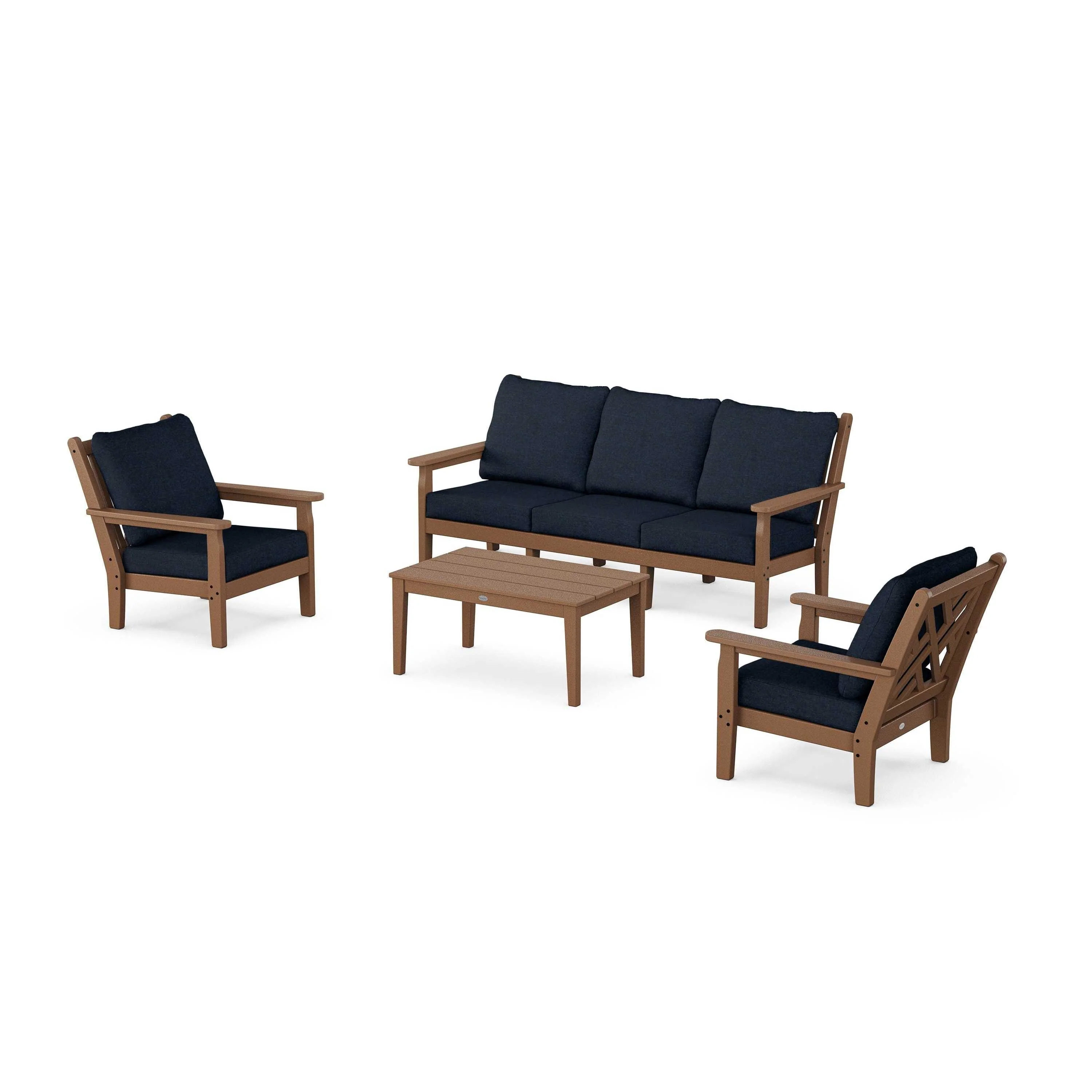 Chippendale 4-Piece Deep Seating Set with Sofa - Image 131