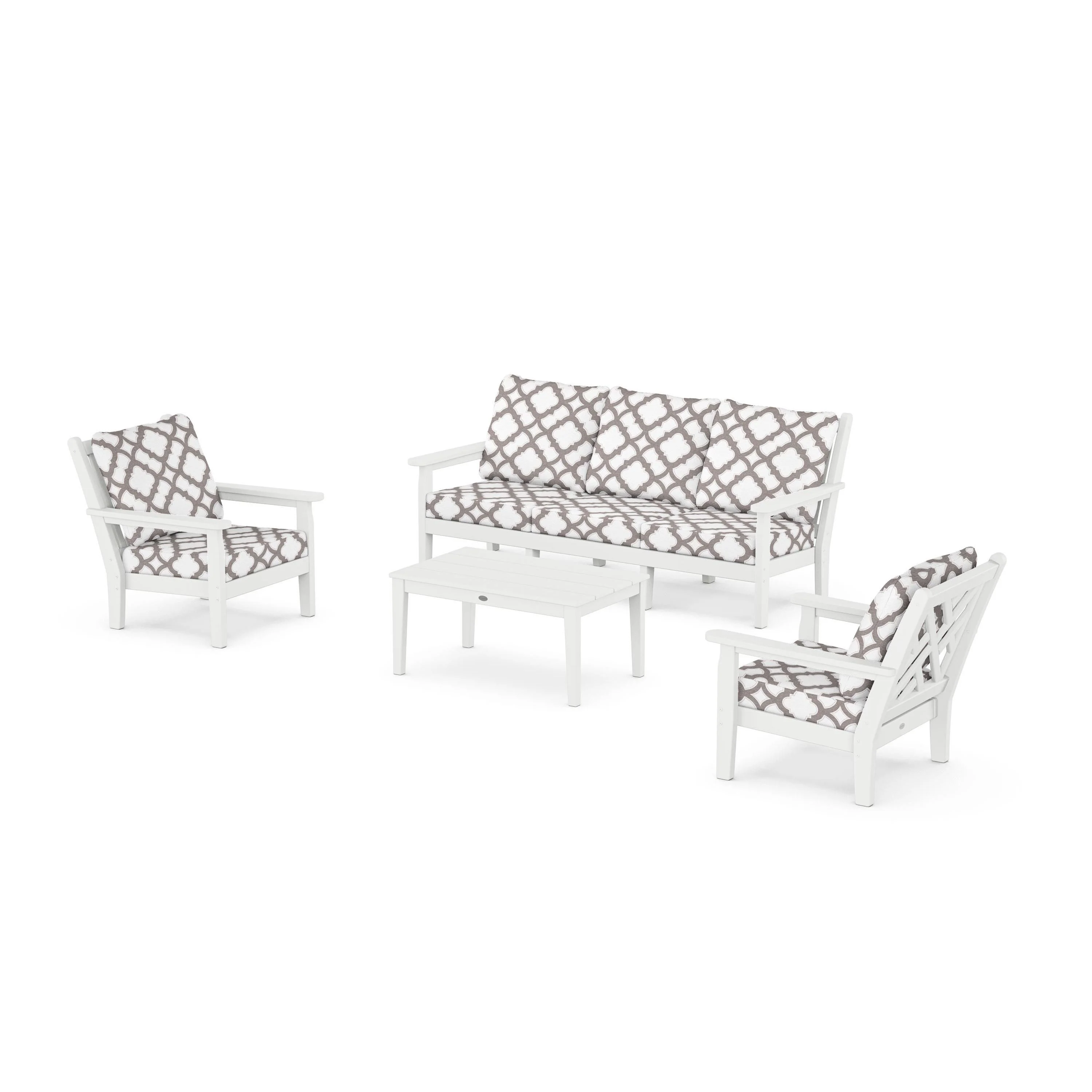 Chippendale 4-Piece Deep Seating Set with Sofa - Image 139