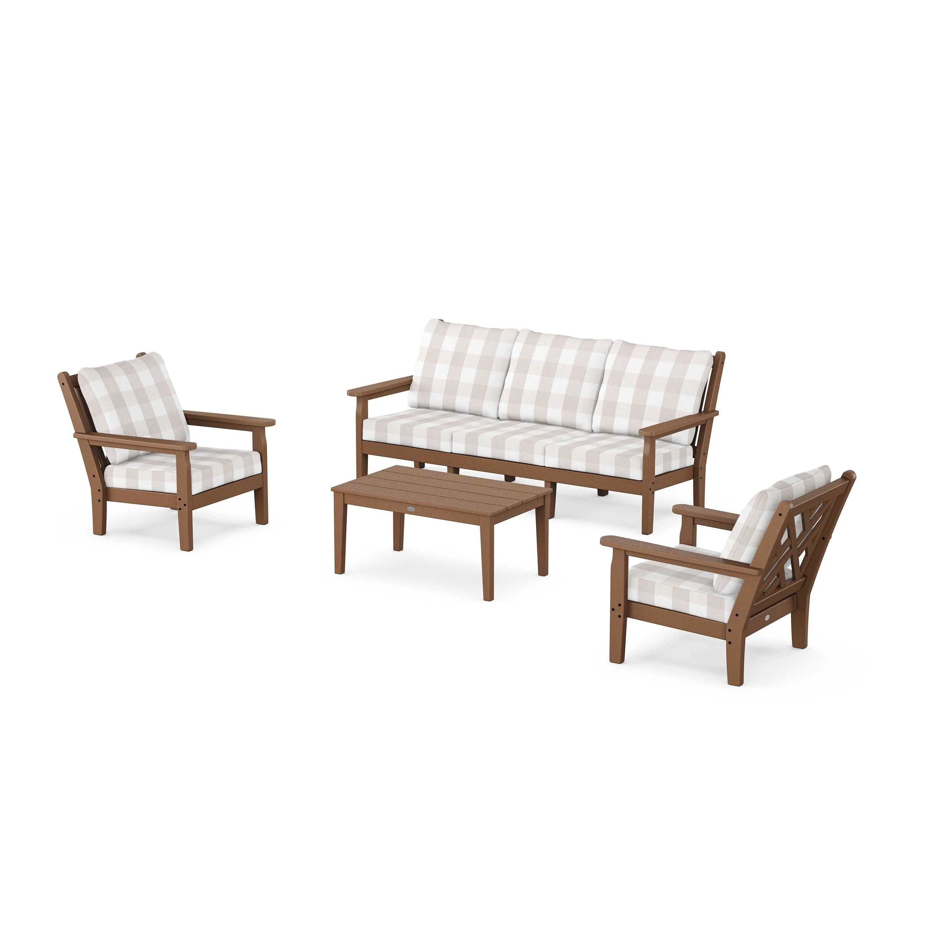 Chippendale 4-Piece Deep Seating Set with Sofa - Image 140