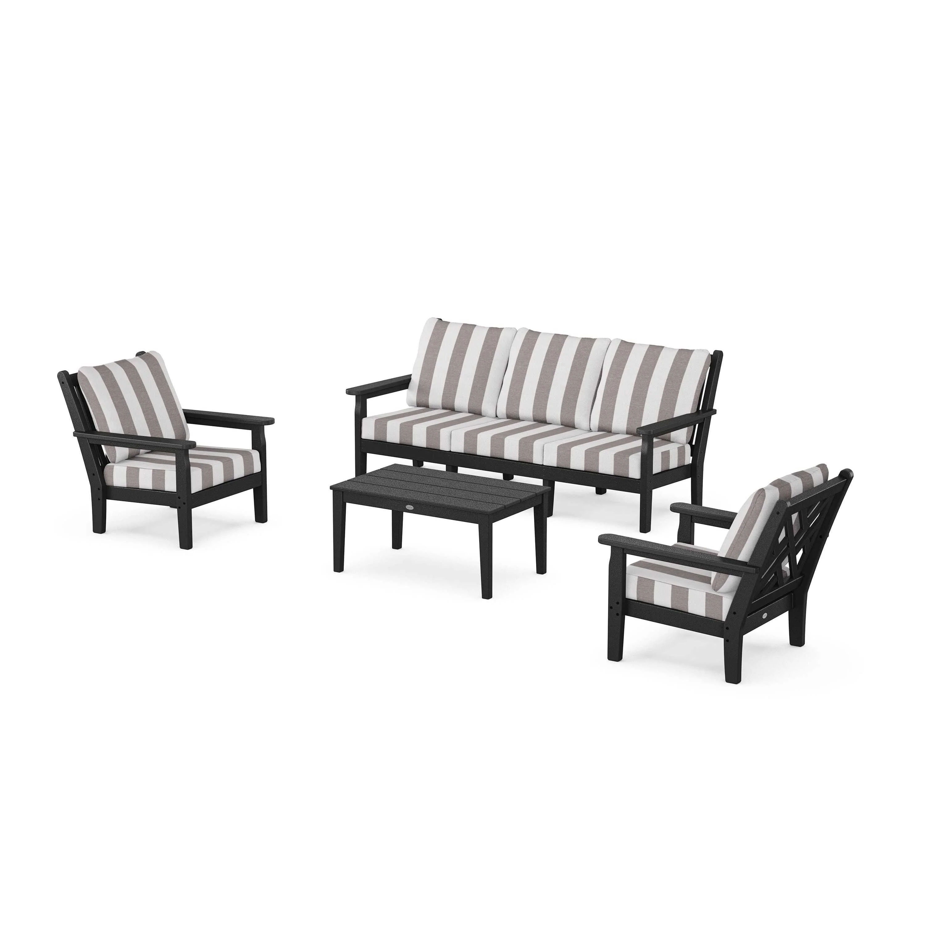 Chippendale 4-Piece Deep Seating Set with Sofa - Image 144
