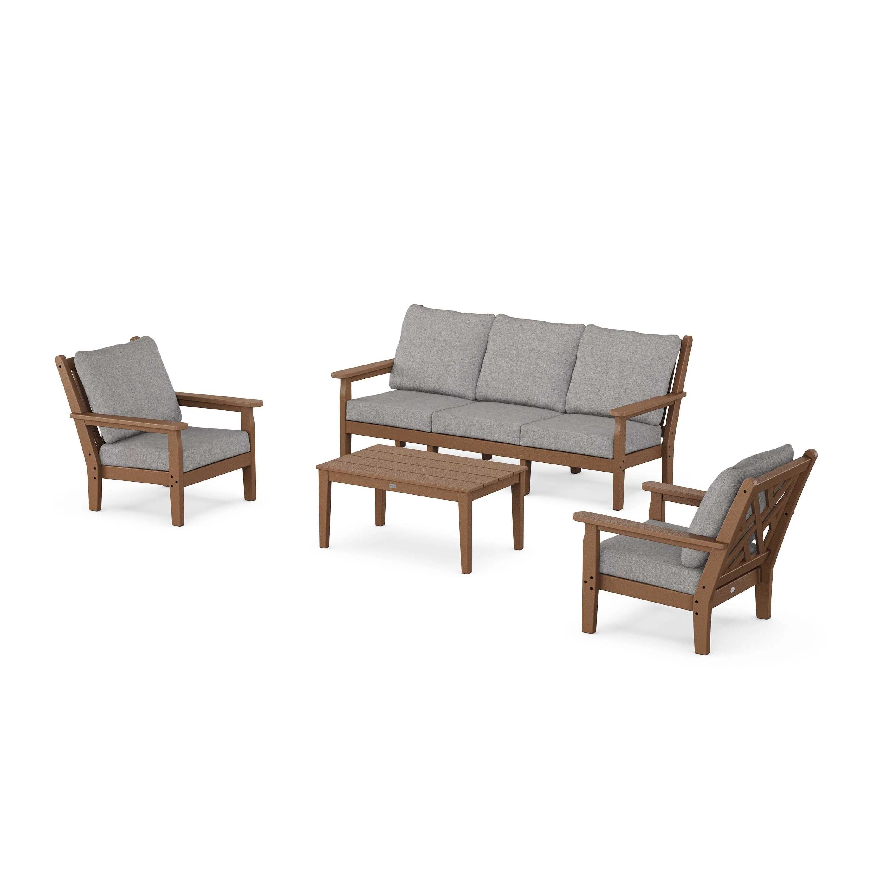 Chippendale 4-Piece Deep Seating Set with Sofa - Image 146