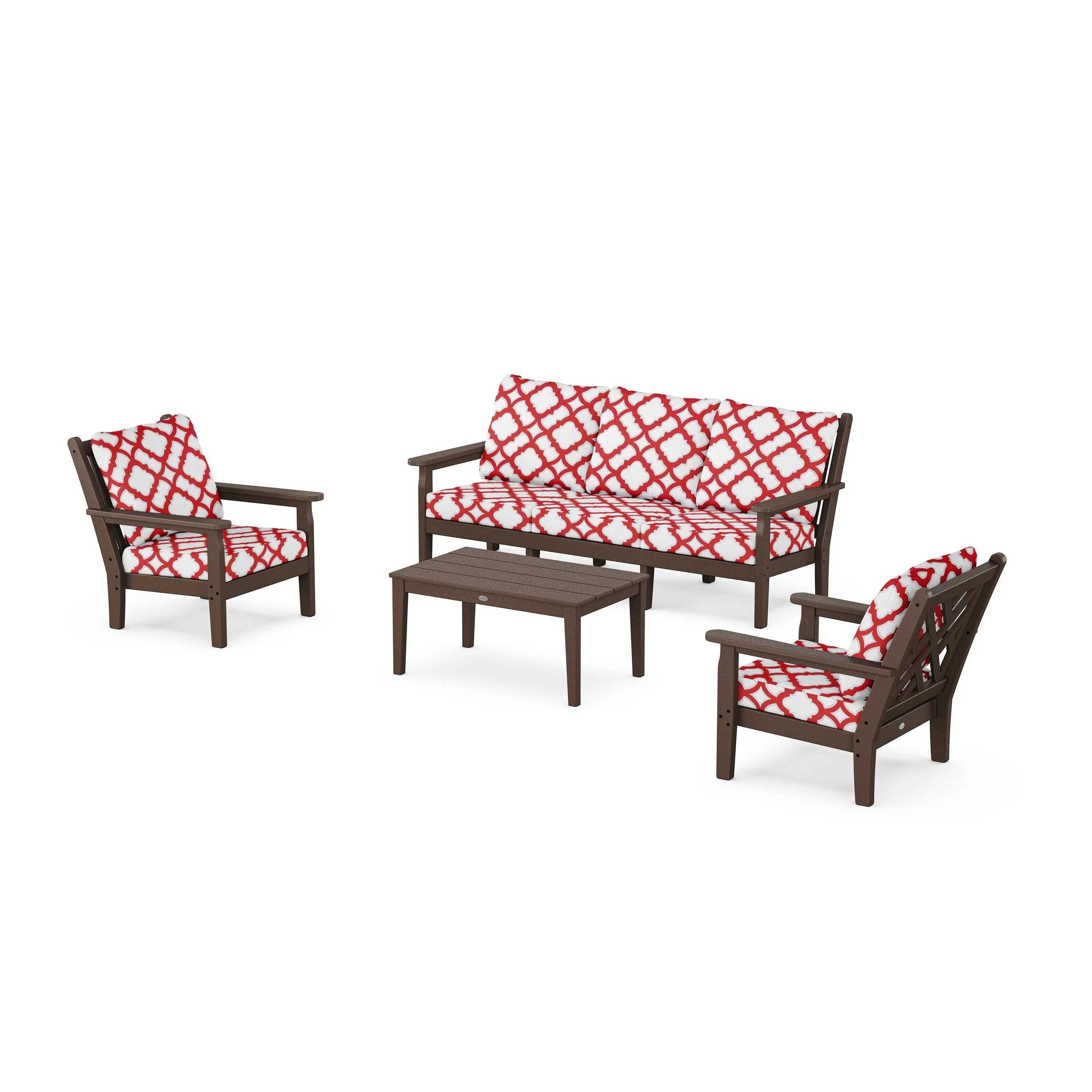 Chippendale 4-Piece Deep Seating Set with Sofa - Image 147