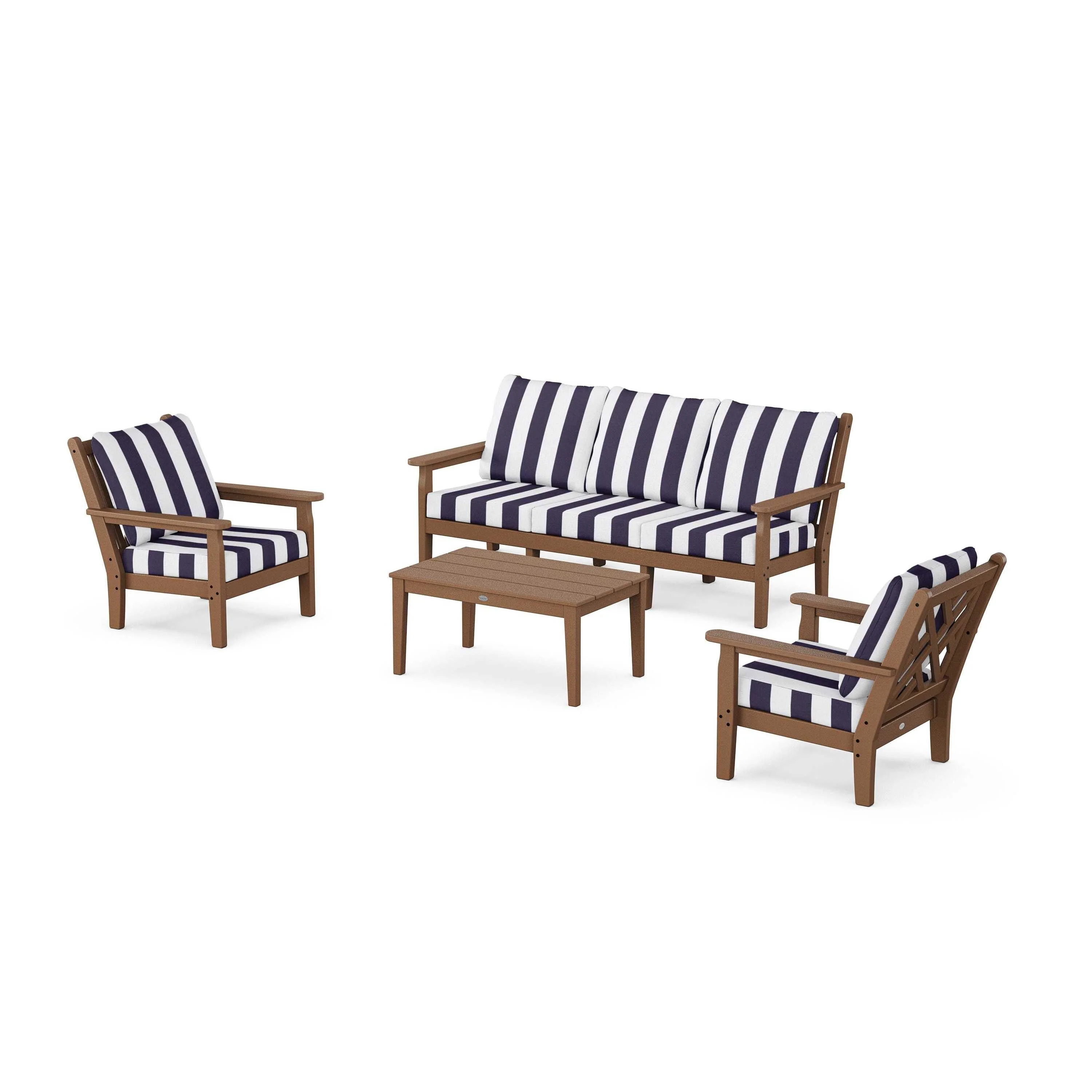 Chippendale 4-Piece Deep Seating Set with Sofa - Image 153