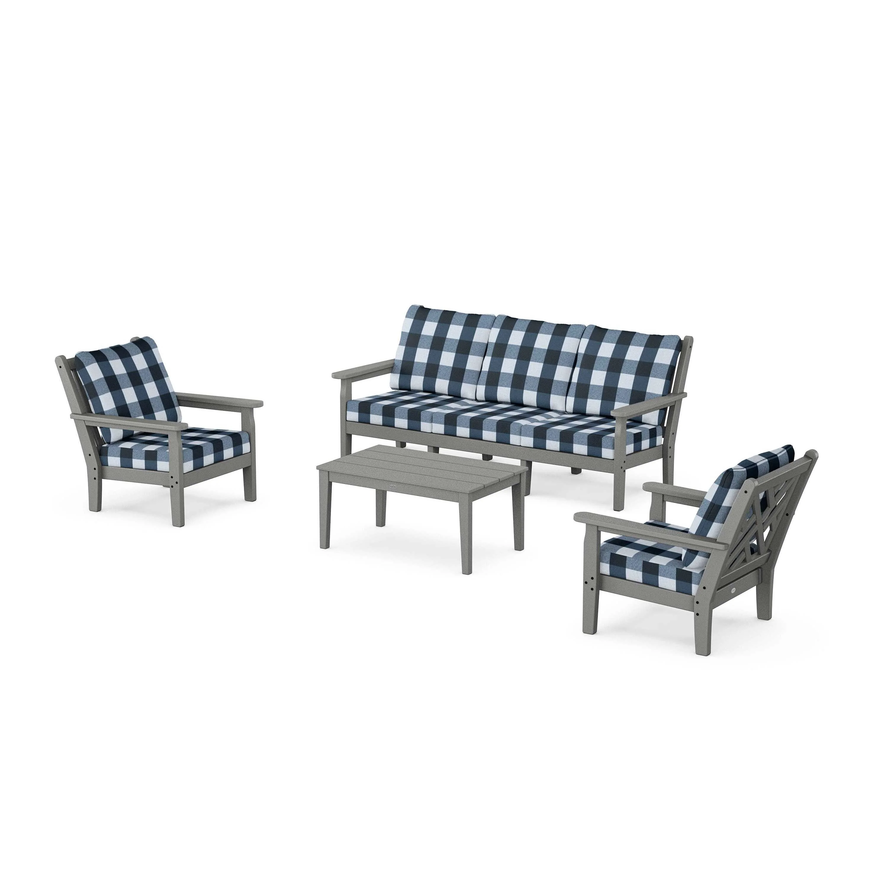 Chippendale 4-Piece Deep Seating Set with Sofa - Image 157