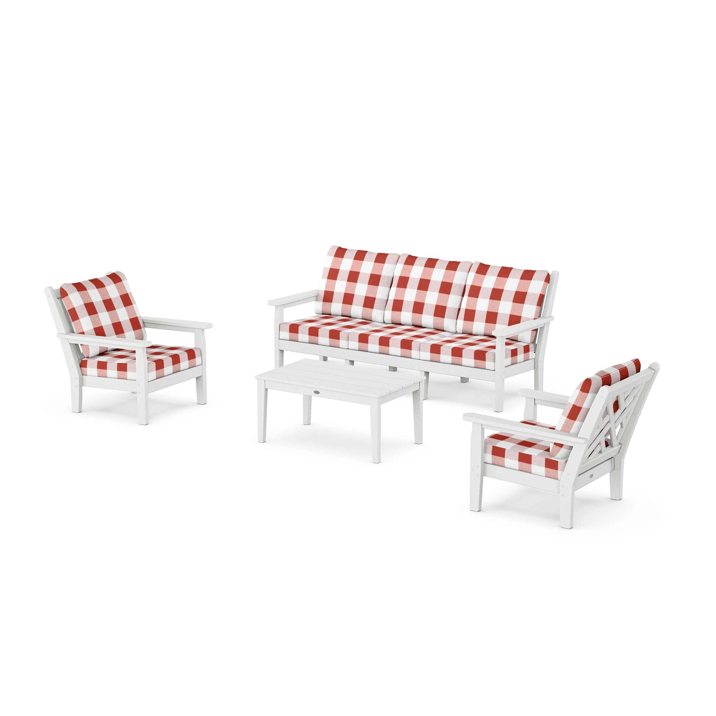 Chippendale 4-Piece Deep Seating Set with Sofa - Image 158