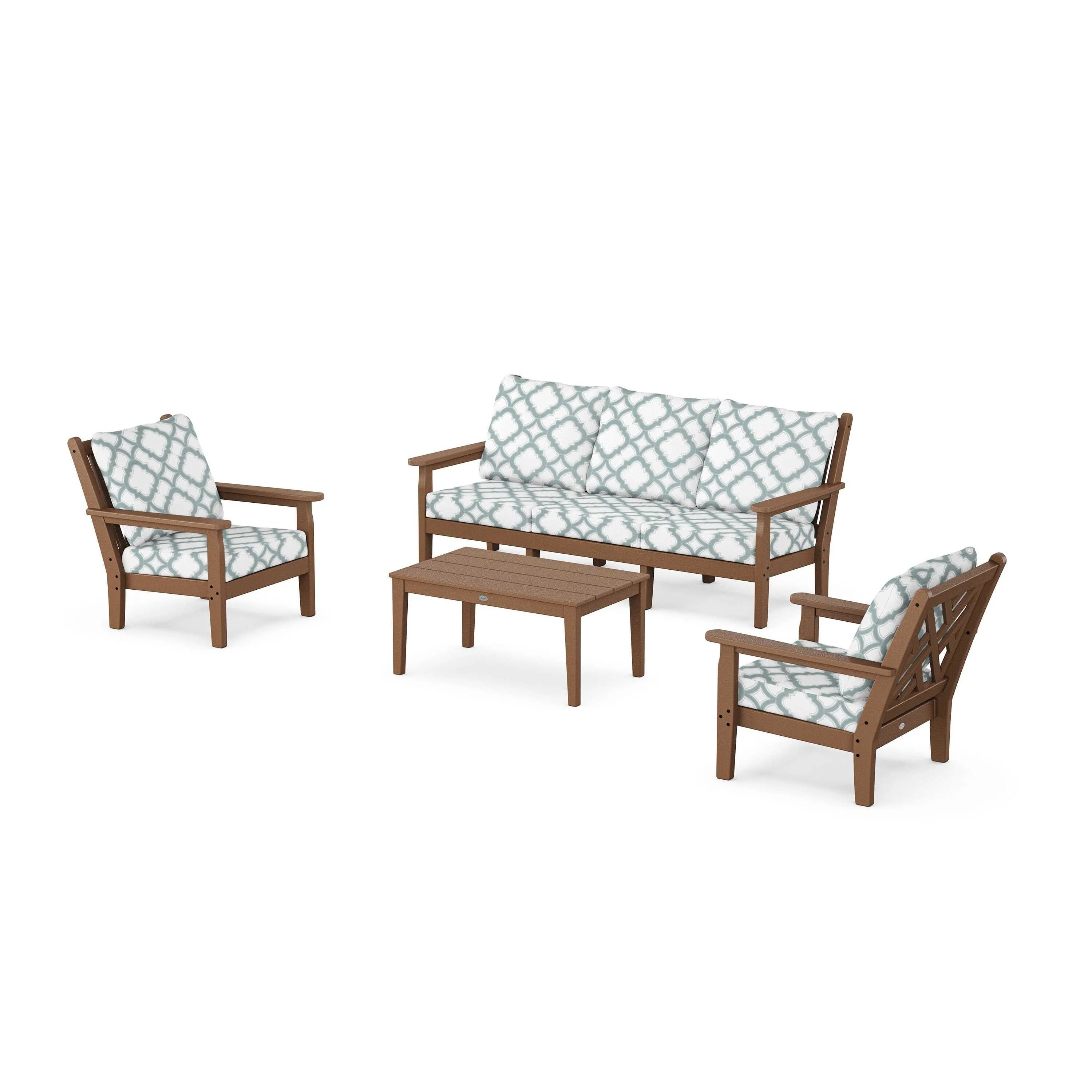 Chippendale 4-Piece Deep Seating Set with Sofa - Image 17