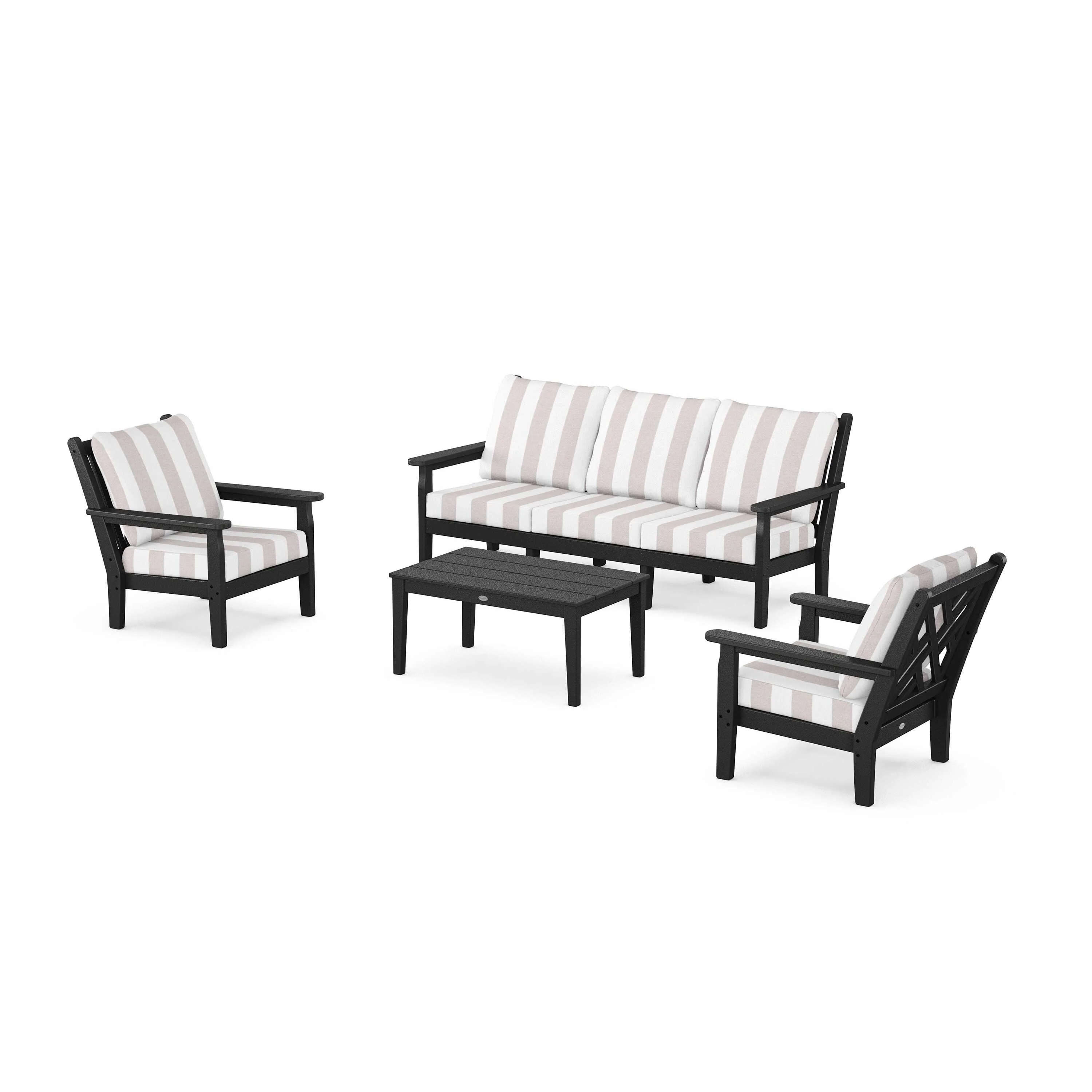 Chippendale 4-Piece Deep Seating Set with Sofa - Image 175
