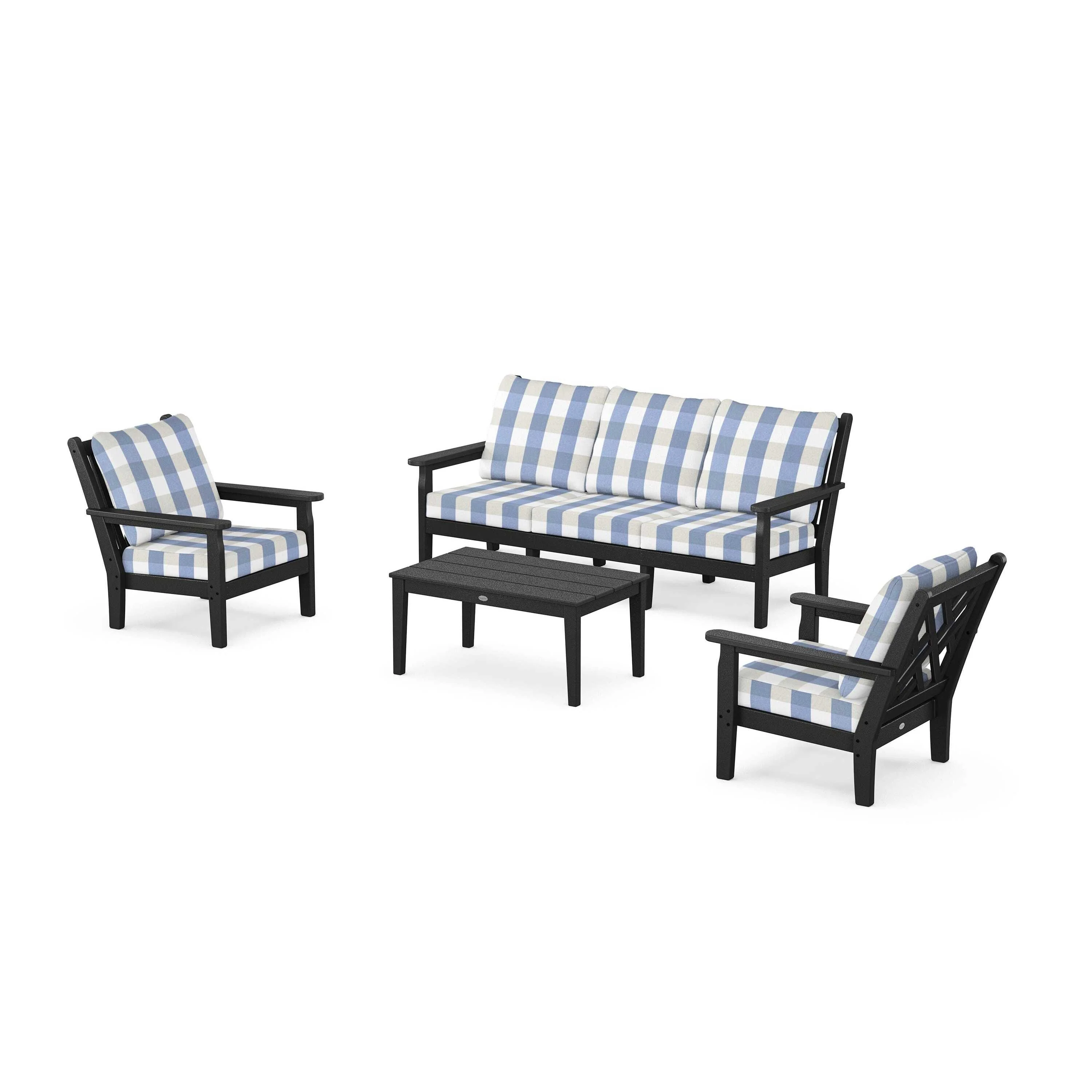 Chippendale 4-Piece Deep Seating Set with Sofa - Image 178
