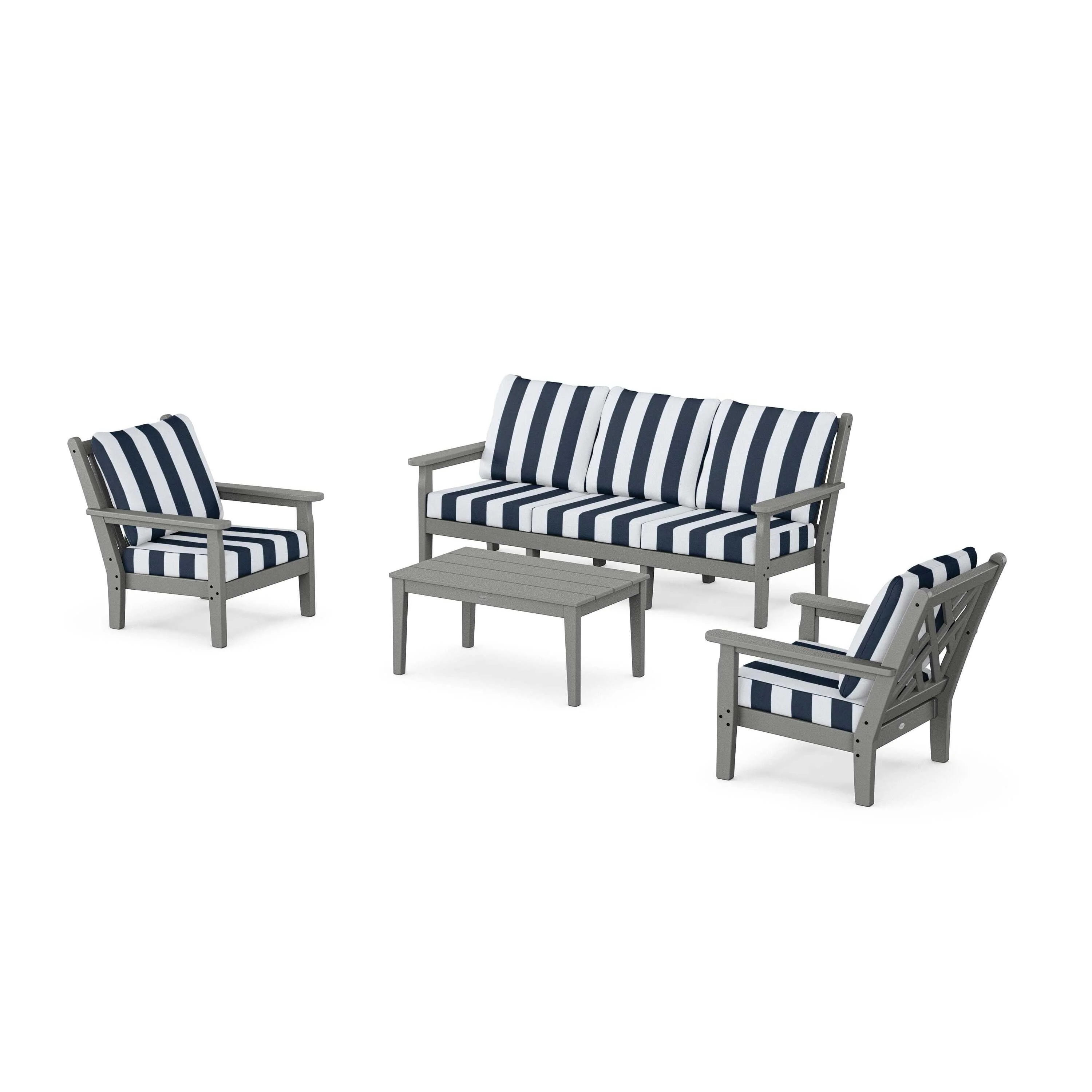 Chippendale 4-Piece Deep Seating Set with Sofa - Image 24