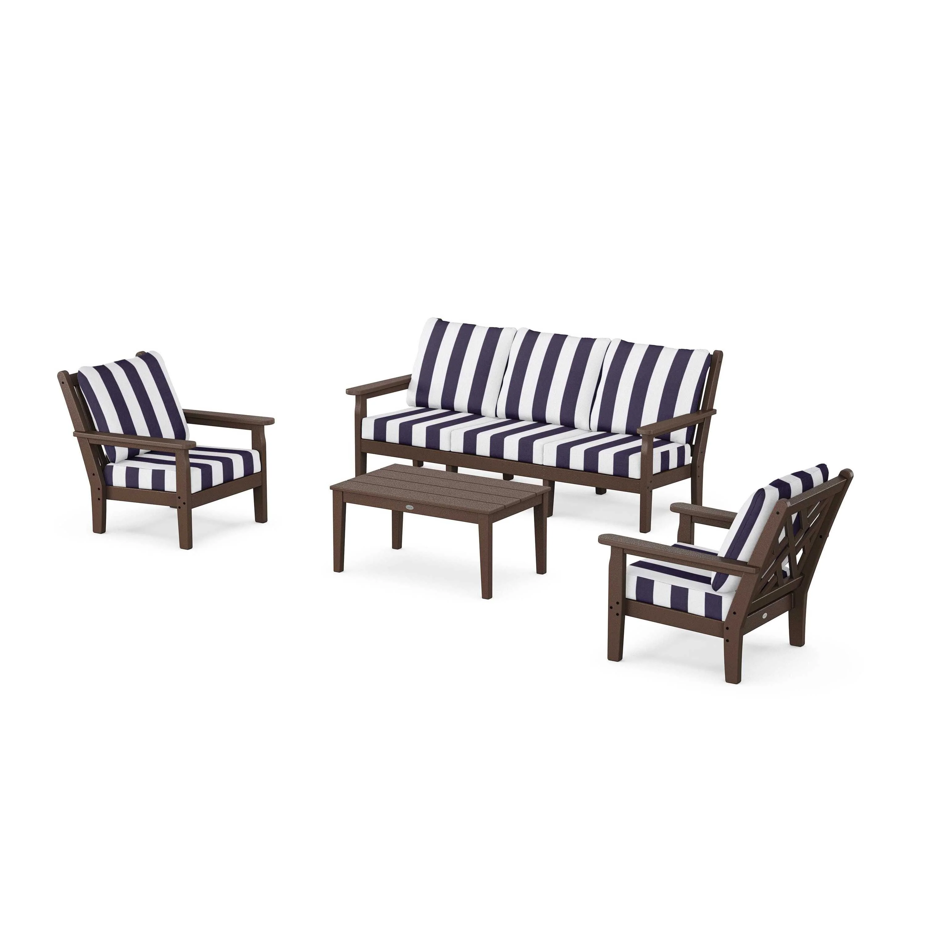 Chippendale 4-Piece Deep Seating Set with Sofa - Image 30