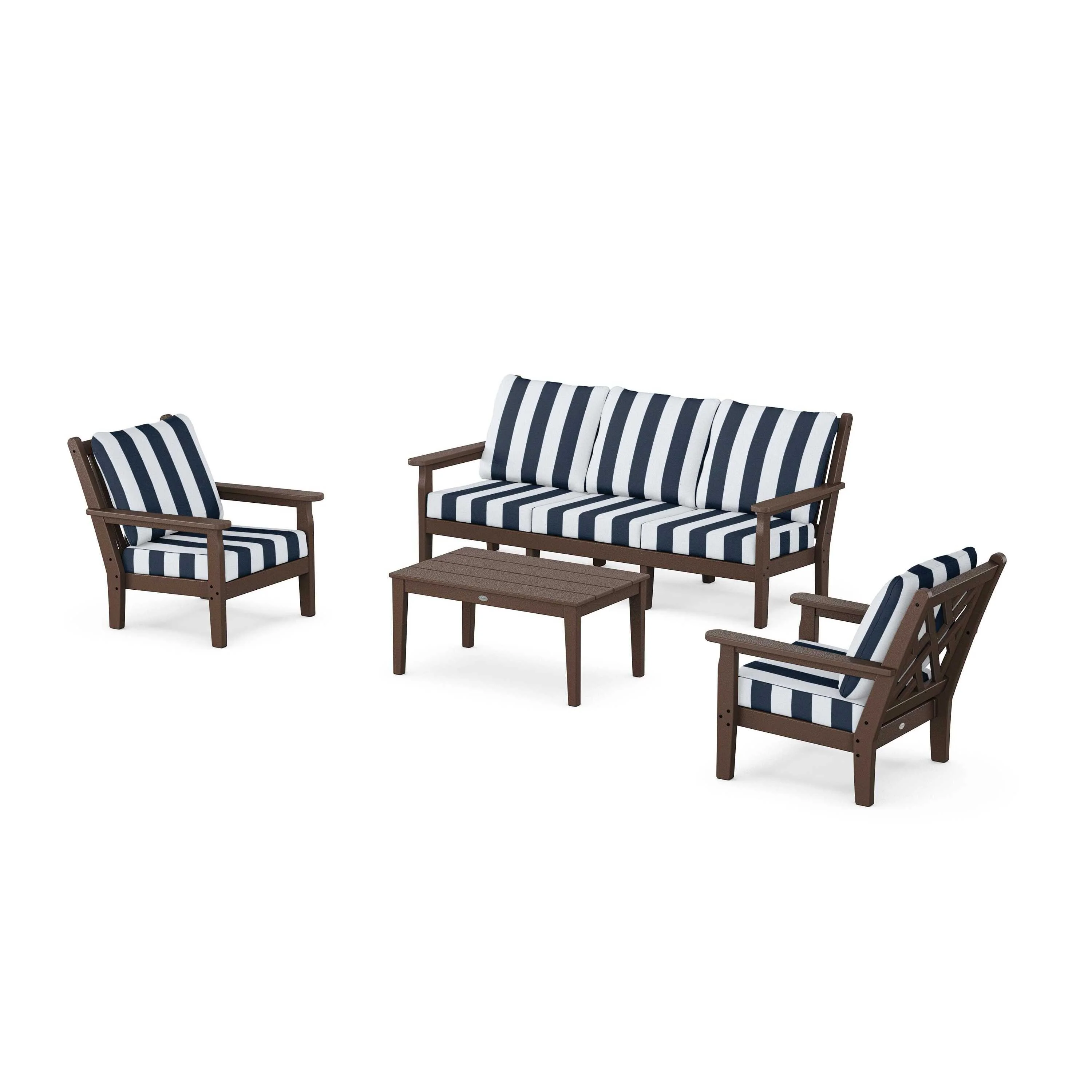 Chippendale 4-Piece Deep Seating Set with Sofa - Image 46