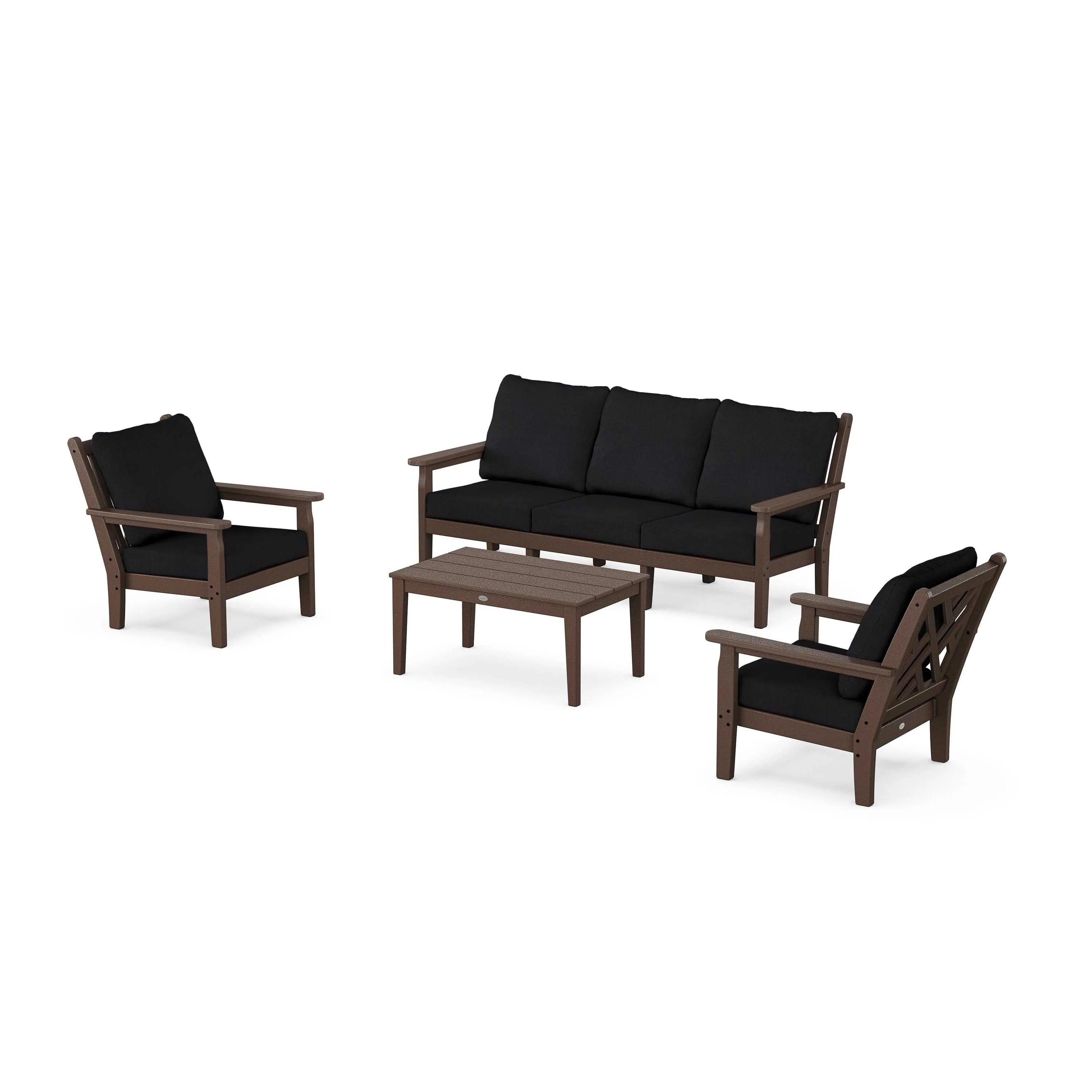 Chippendale 4-Piece Deep Seating Set with Sofa - Image 49