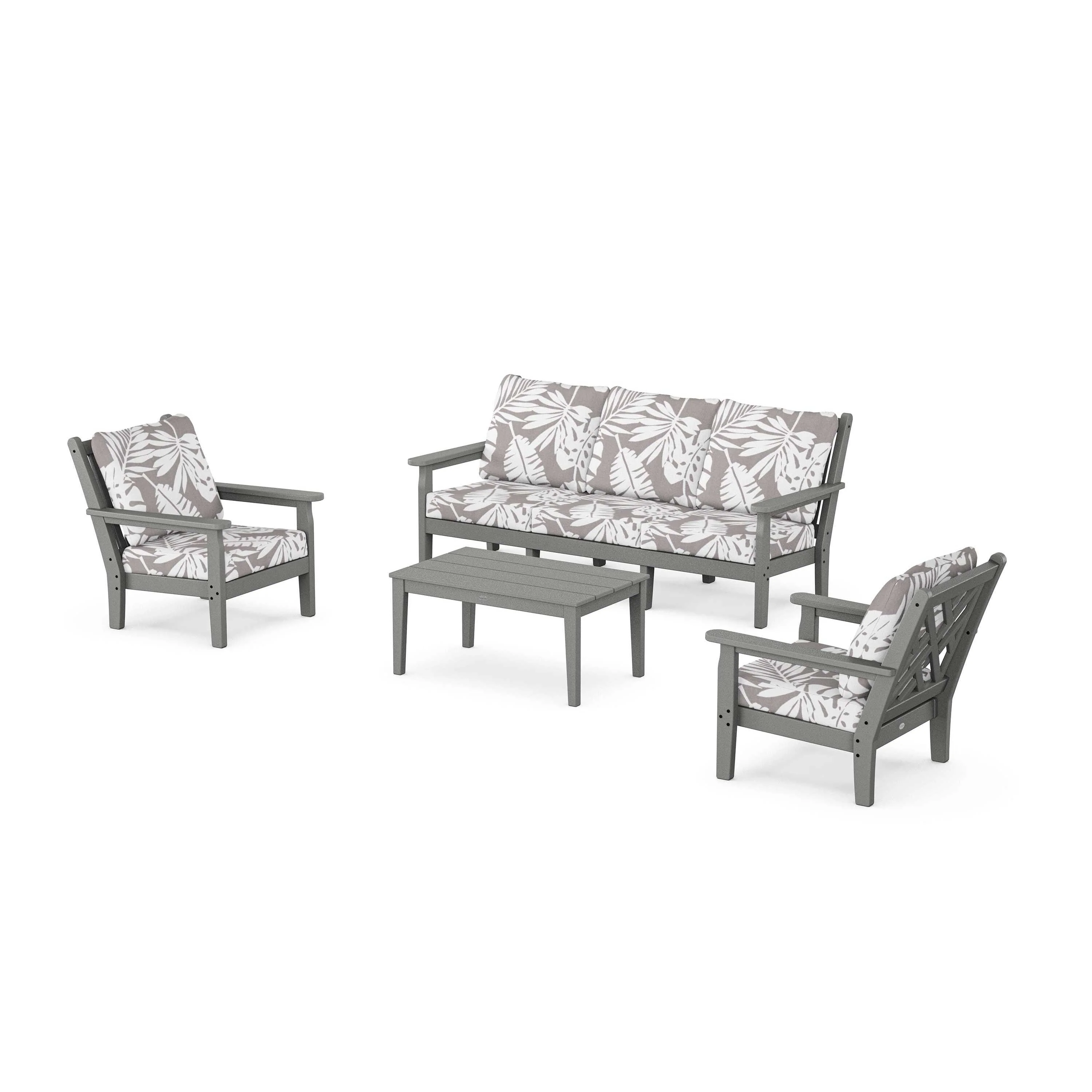 Chippendale 4-Piece Deep Seating Set with Sofa - Image 5