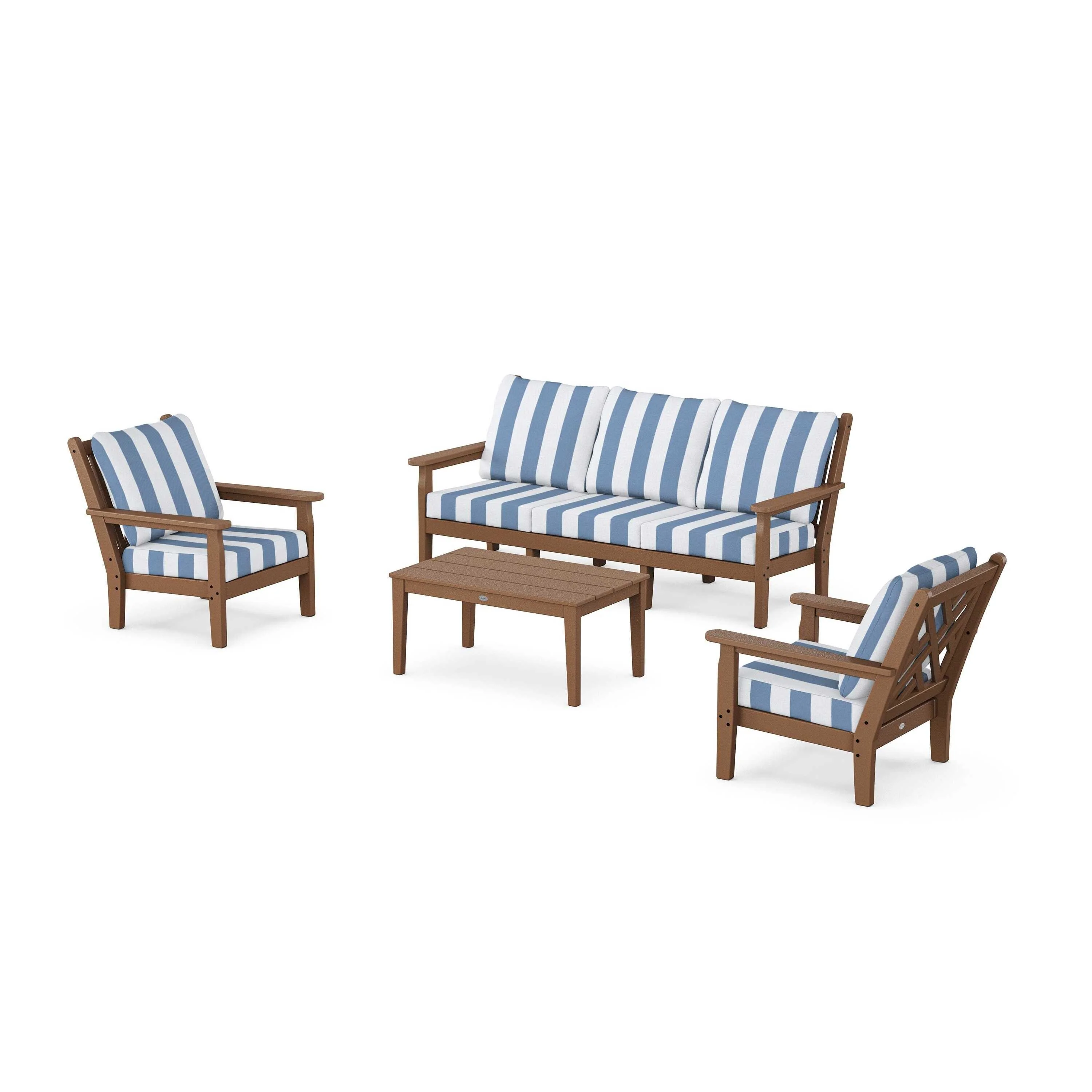 Chippendale 4-Piece Deep Seating Set with Sofa - Image 61