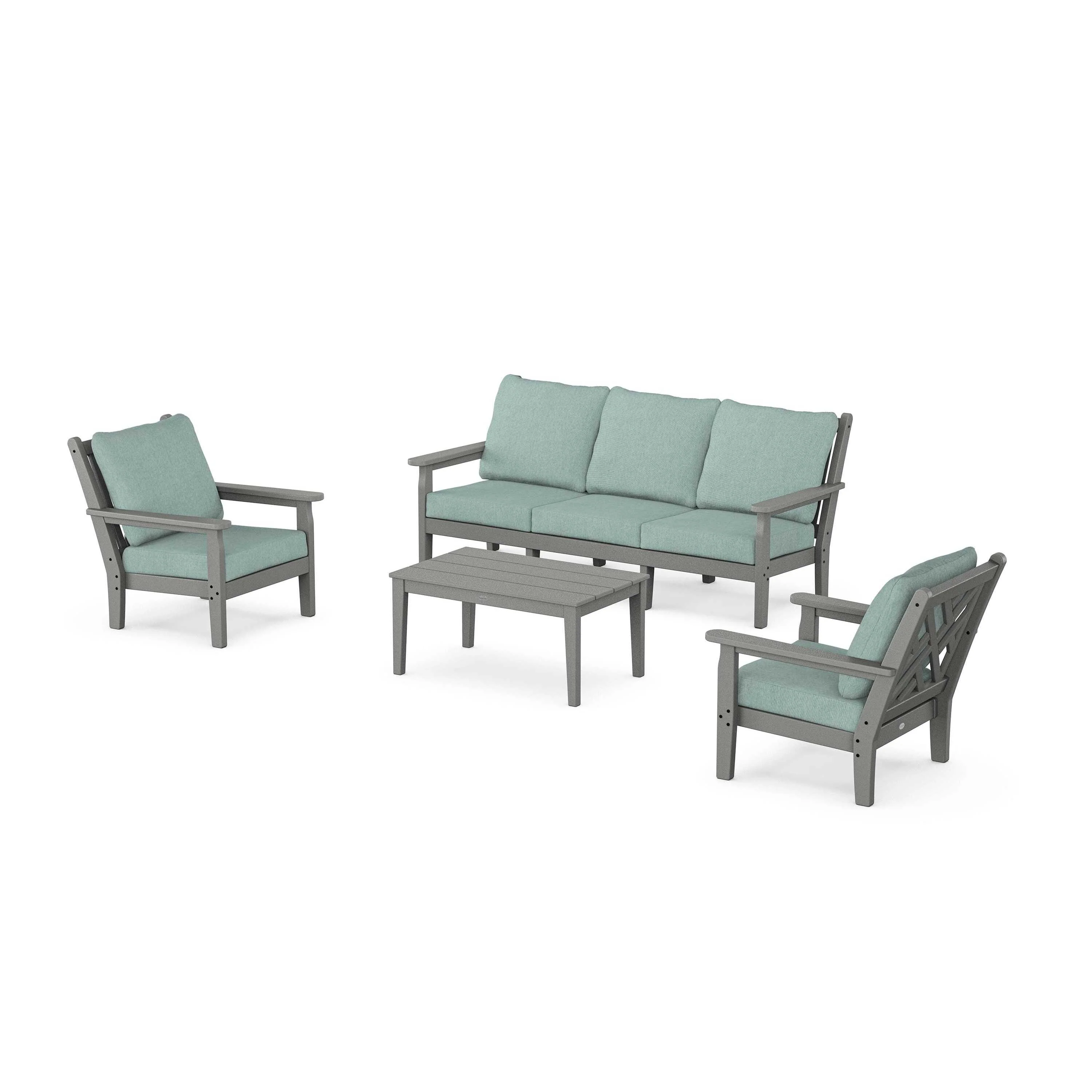 Chippendale 4-Piece Deep Seating Set with Sofa - Image 70