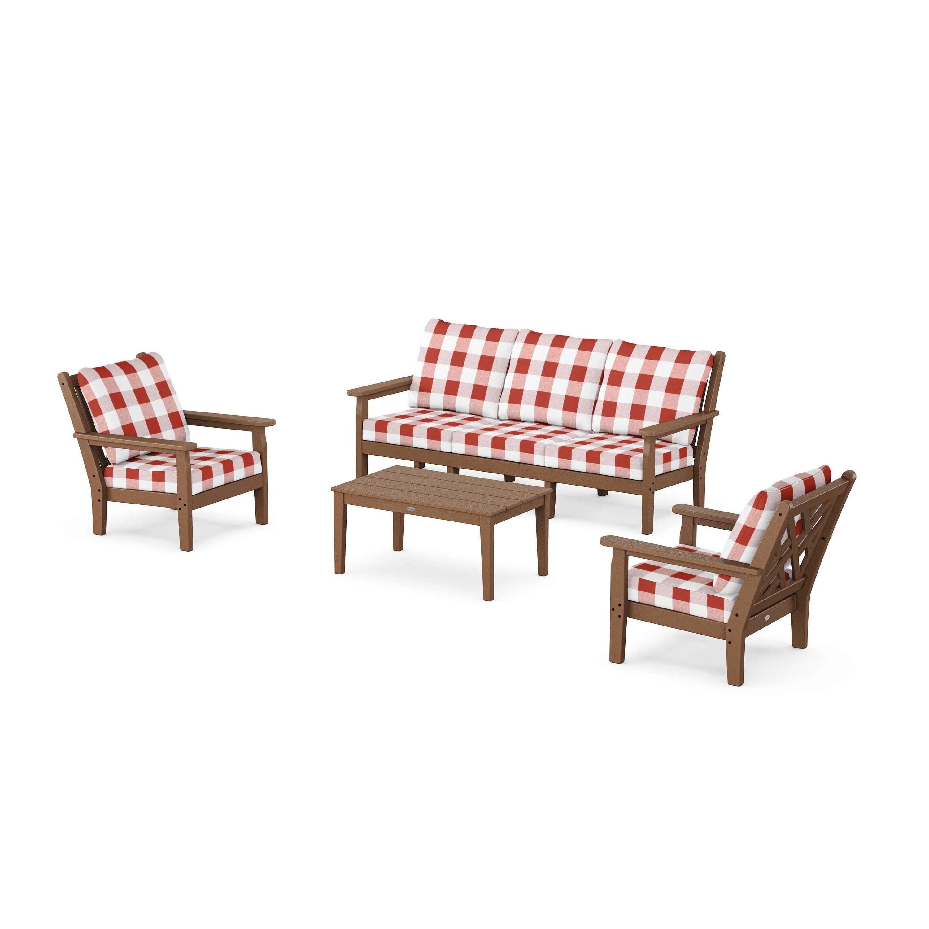 Chippendale 4-Piece Deep Seating Set with Sofa - Image 84