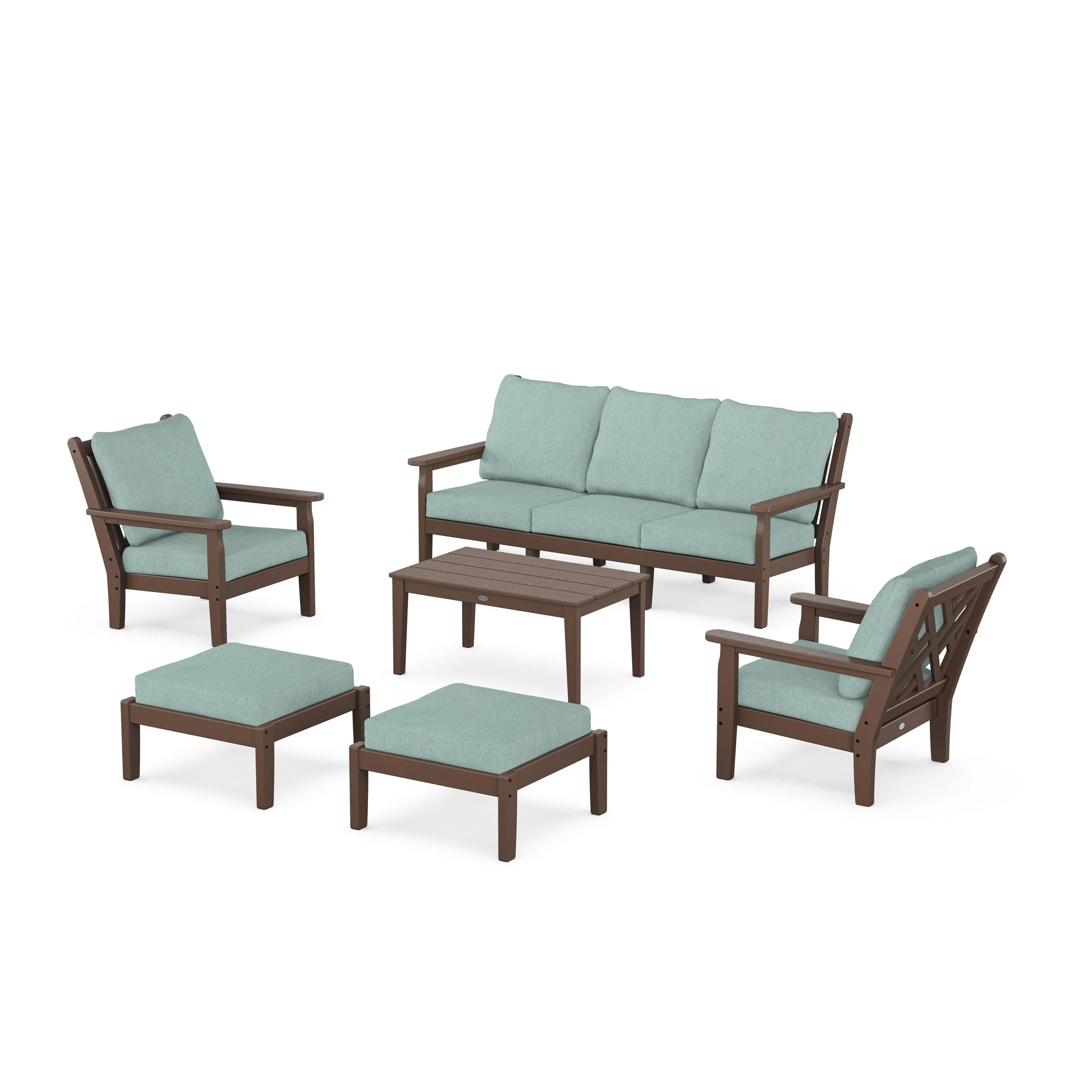Chippendale 6-Piece Lounge Sofa Set - Image 115