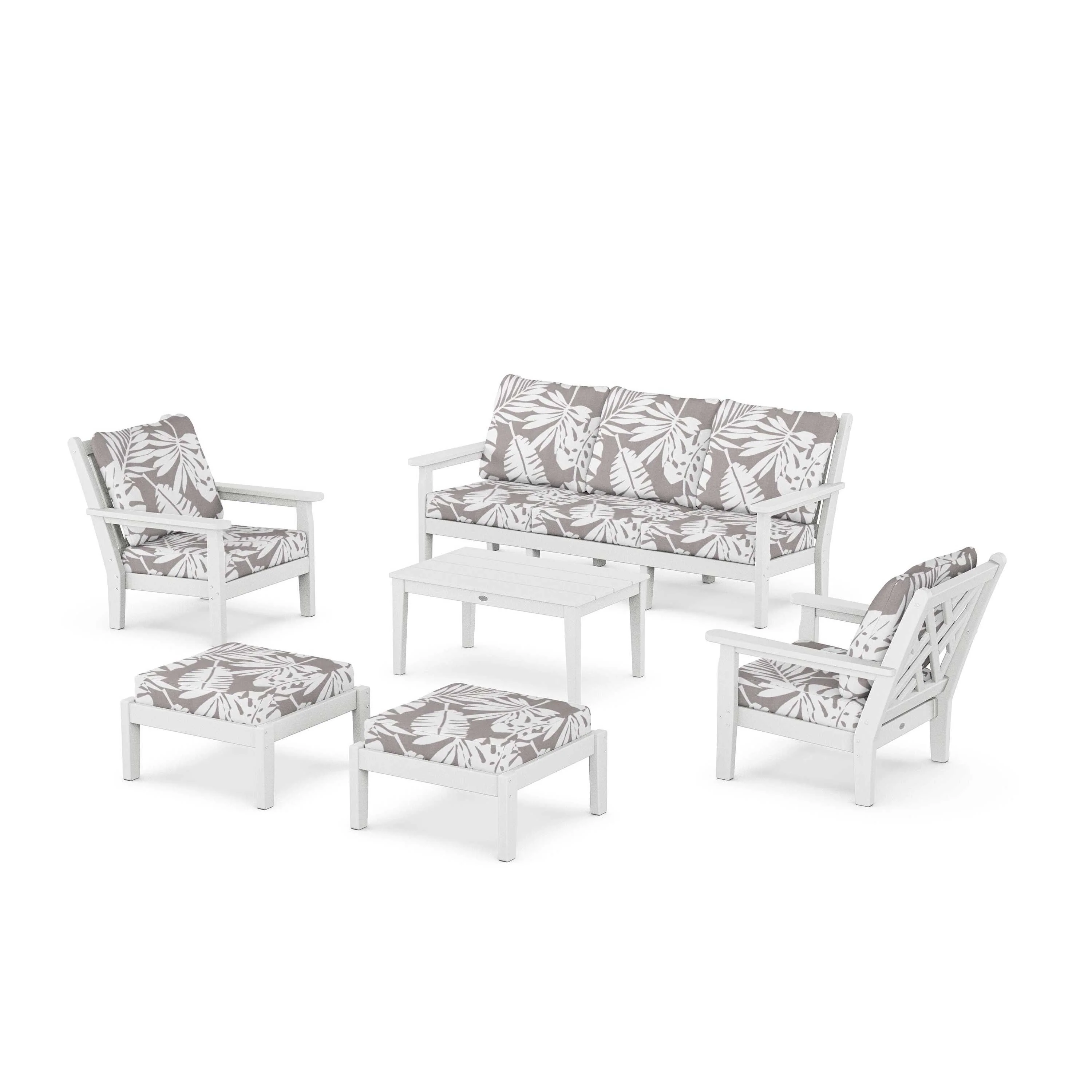 Chippendale 6-Piece Lounge Sofa Set - Image 134