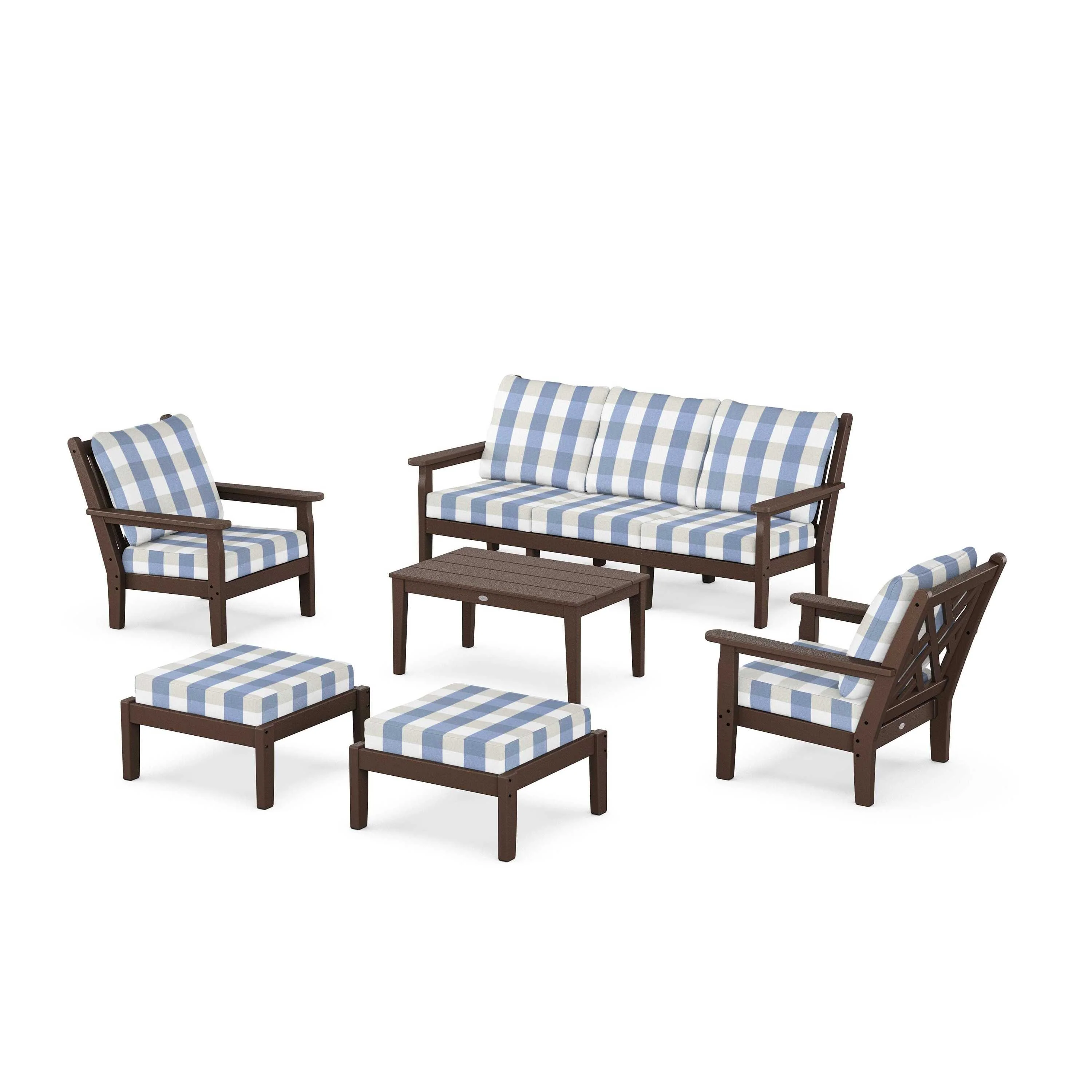 Chippendale 6-Piece Lounge Sofa Set - Image 139