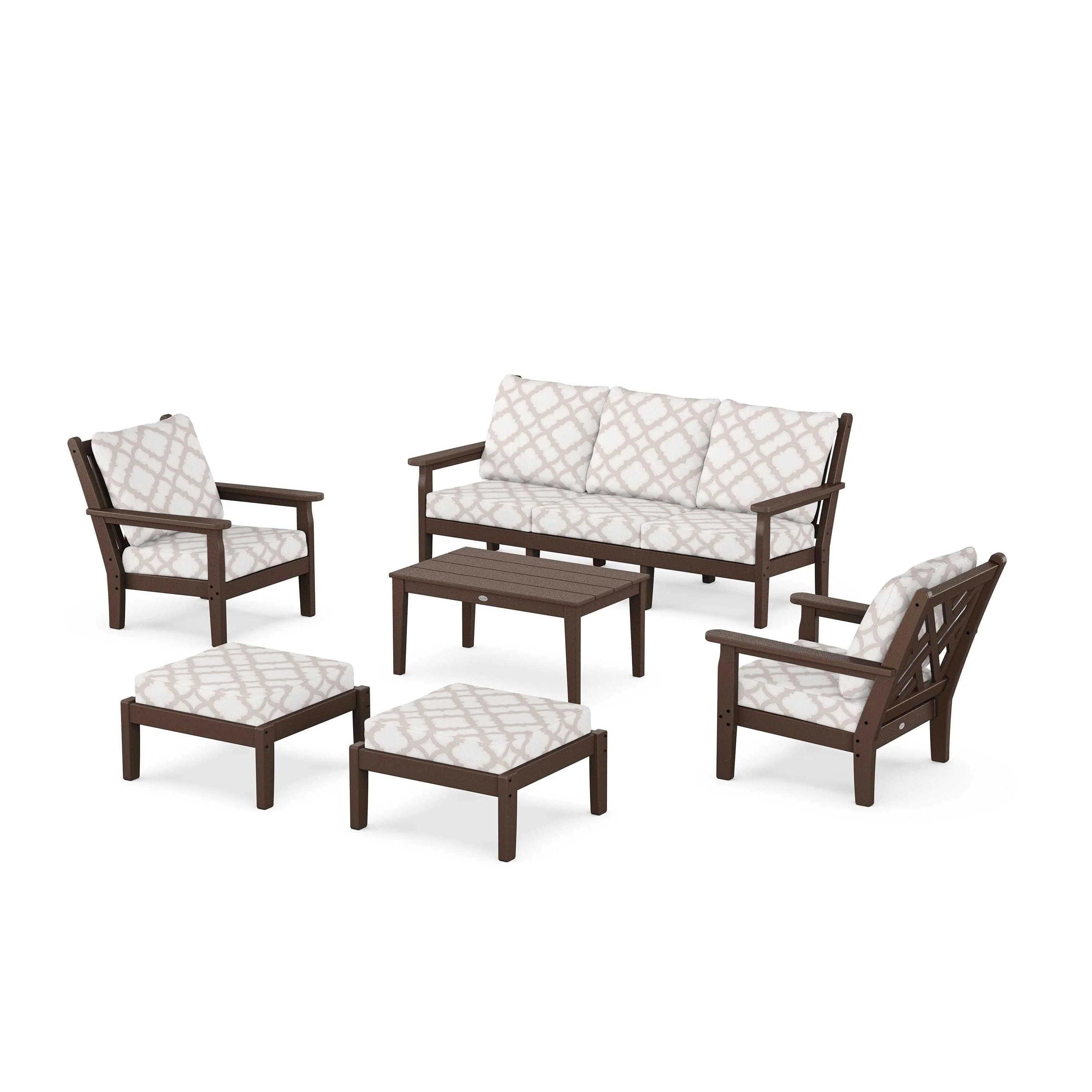 Chippendale 6-Piece Lounge Sofa Set - Image 153