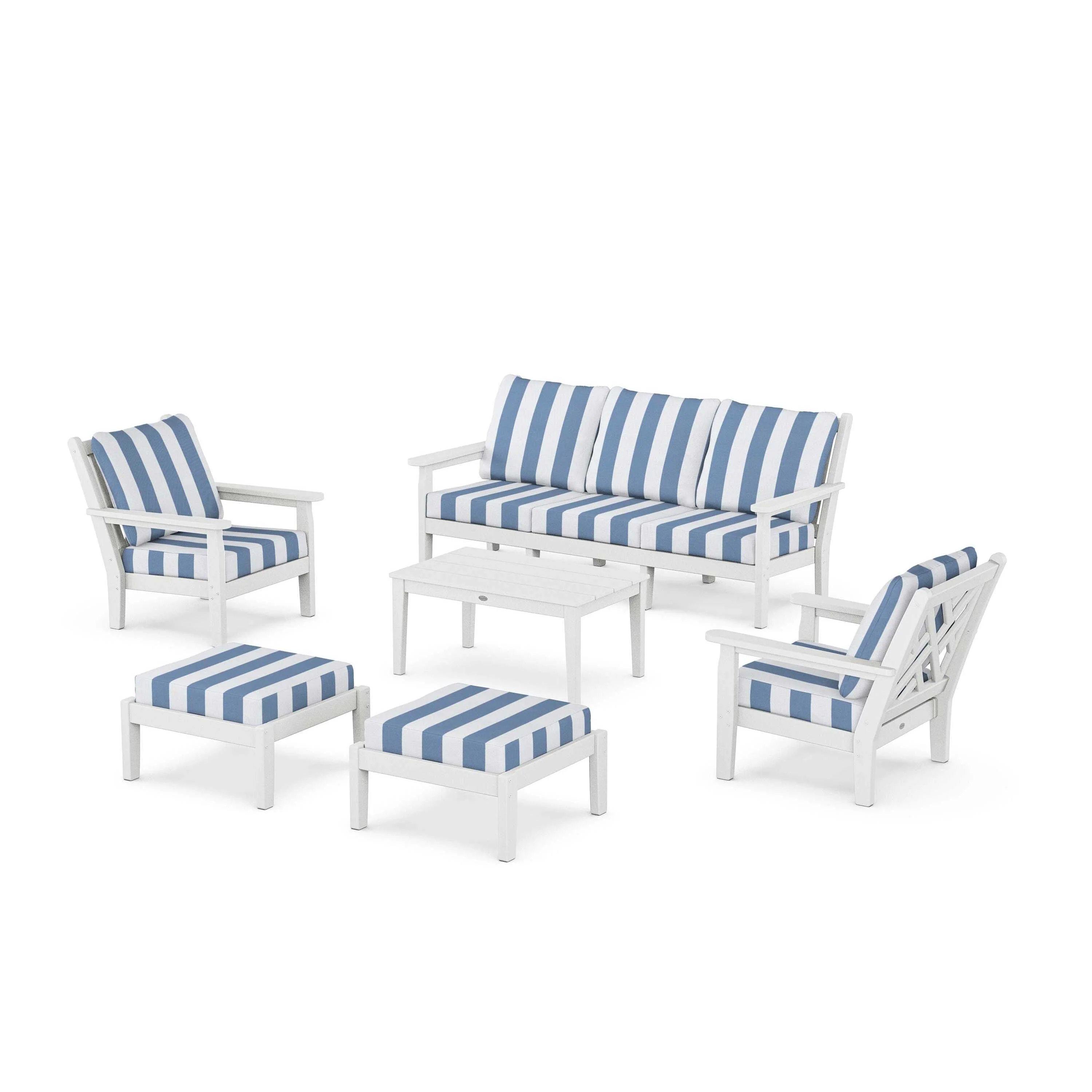 Chippendale 6-Piece Lounge Sofa Set - Image 164