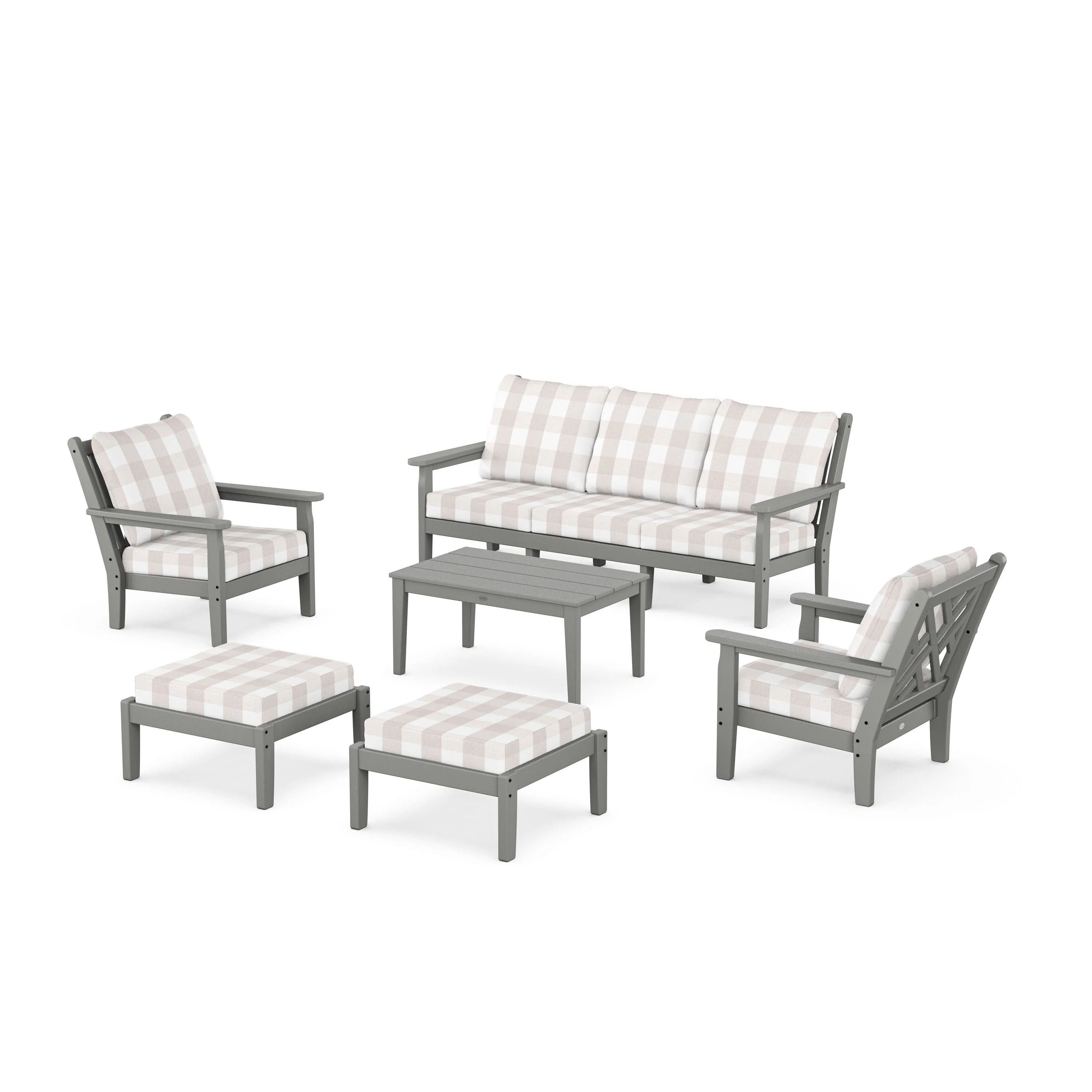 Chippendale 6-Piece Lounge Sofa Set - Image 165