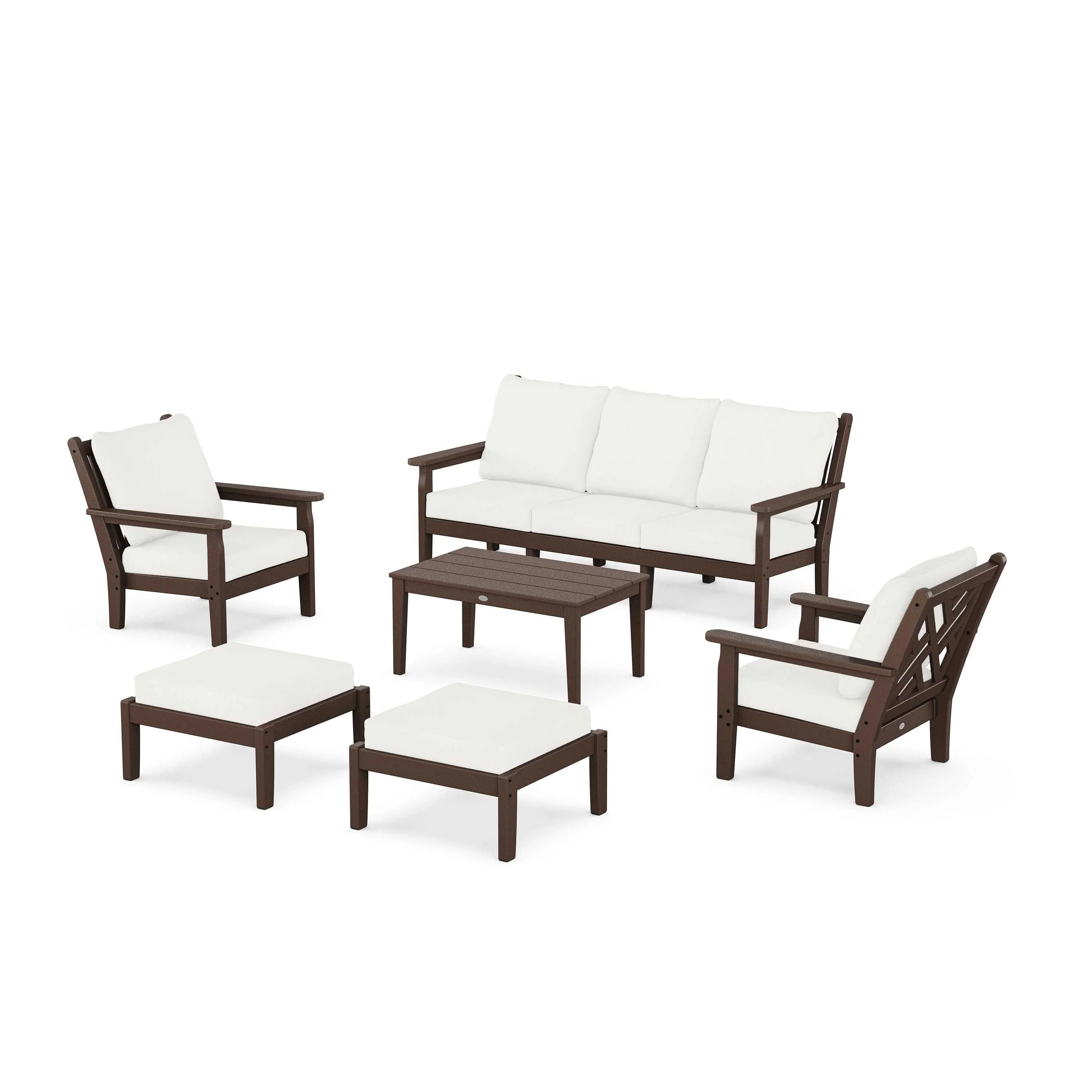 Chippendale 6-Piece Lounge Sofa Set - Image 170