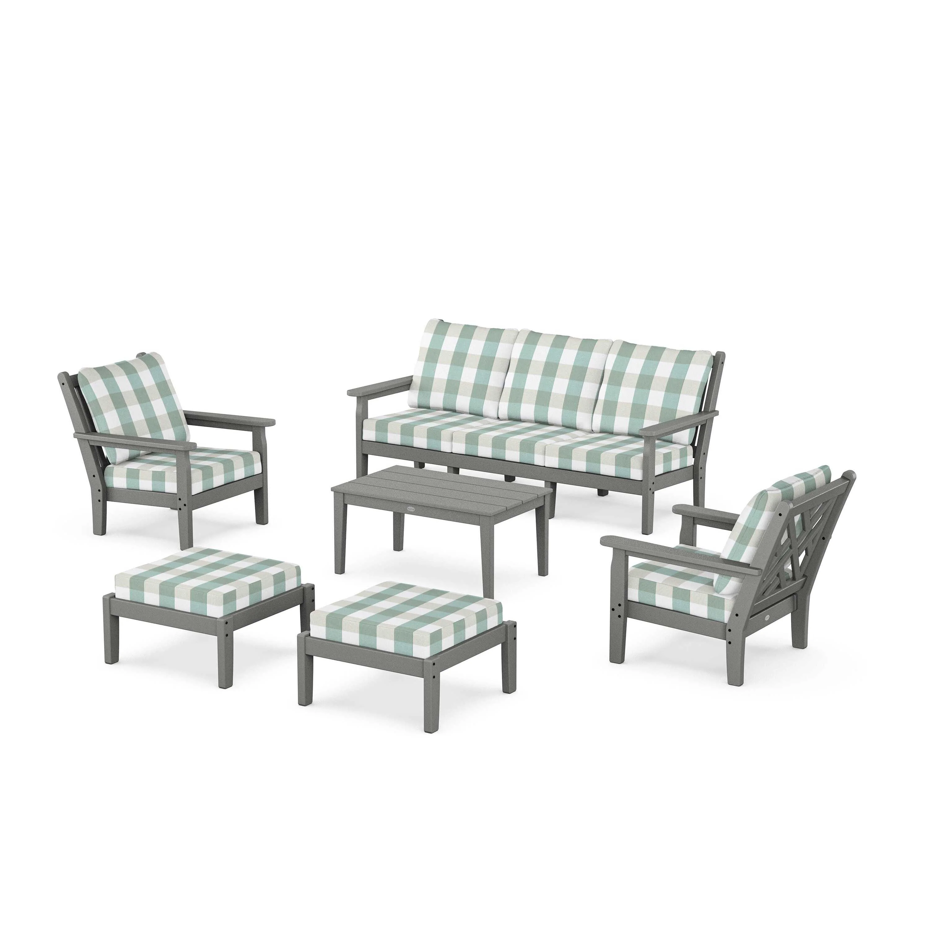 Chippendale 6-Piece Lounge Sofa Set - Image 172