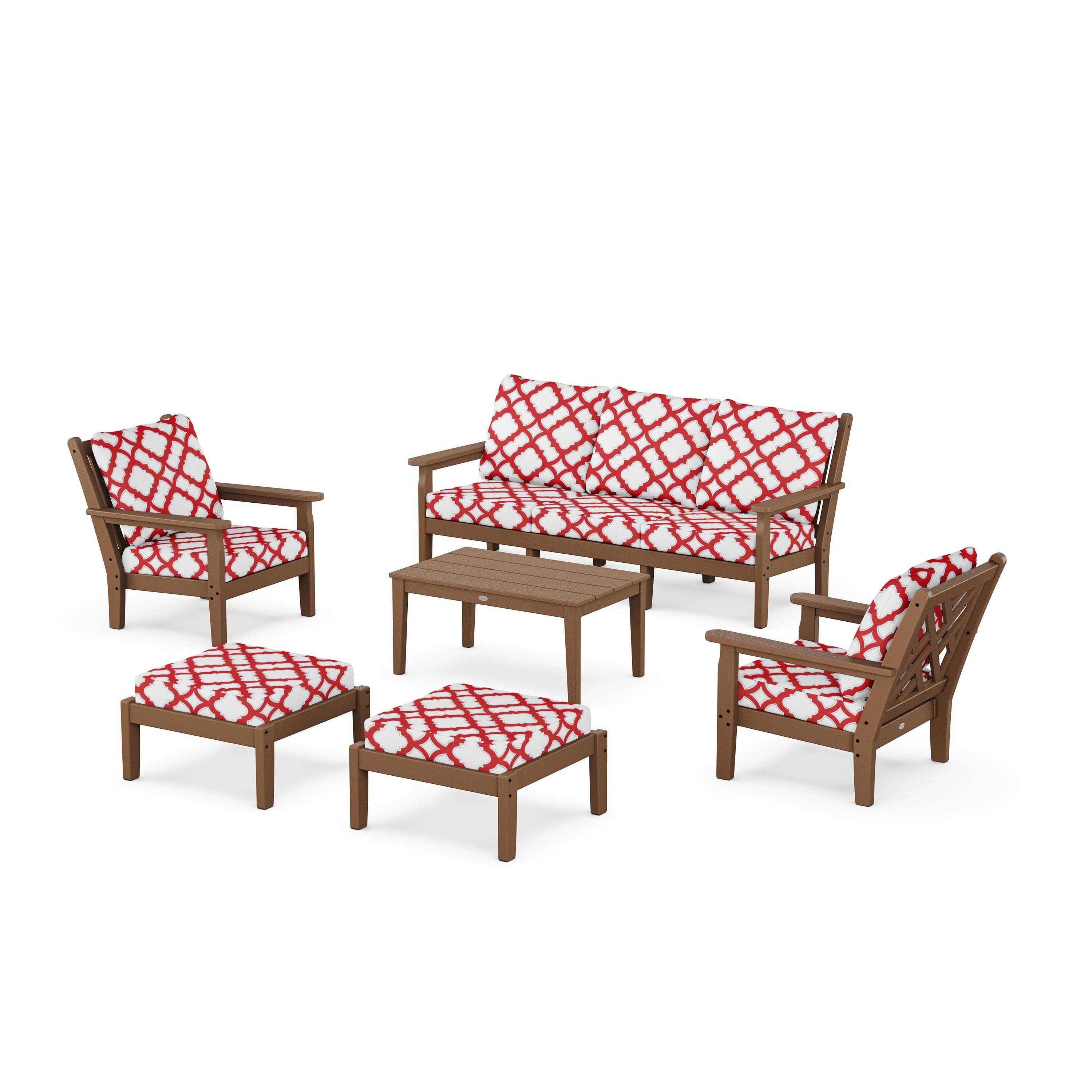 Chippendale 6-Piece Lounge Sofa Set - Image 186