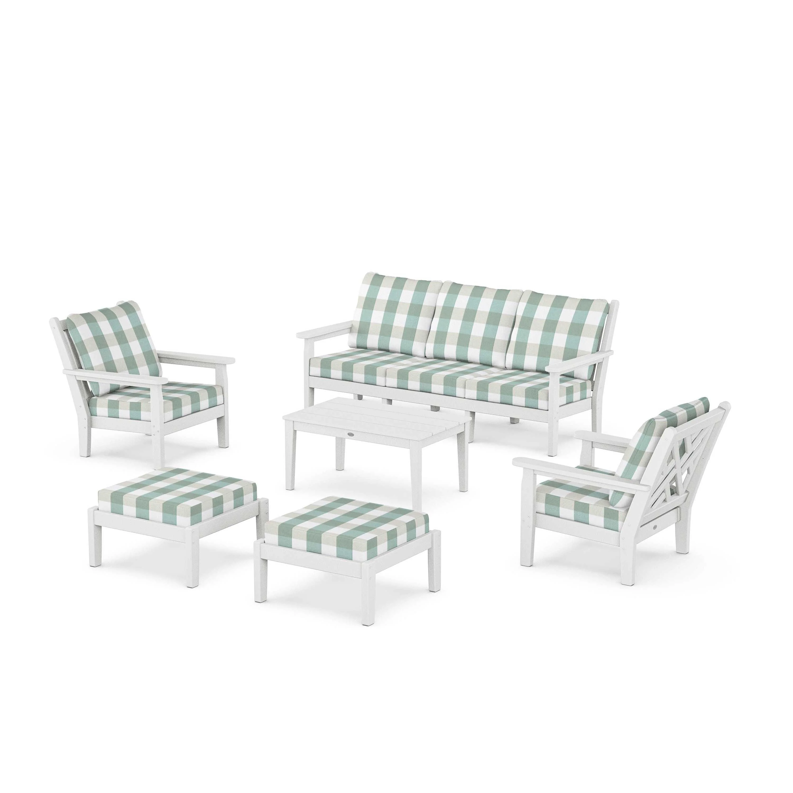 Chippendale 6-Piece Lounge Sofa Set - Image 46