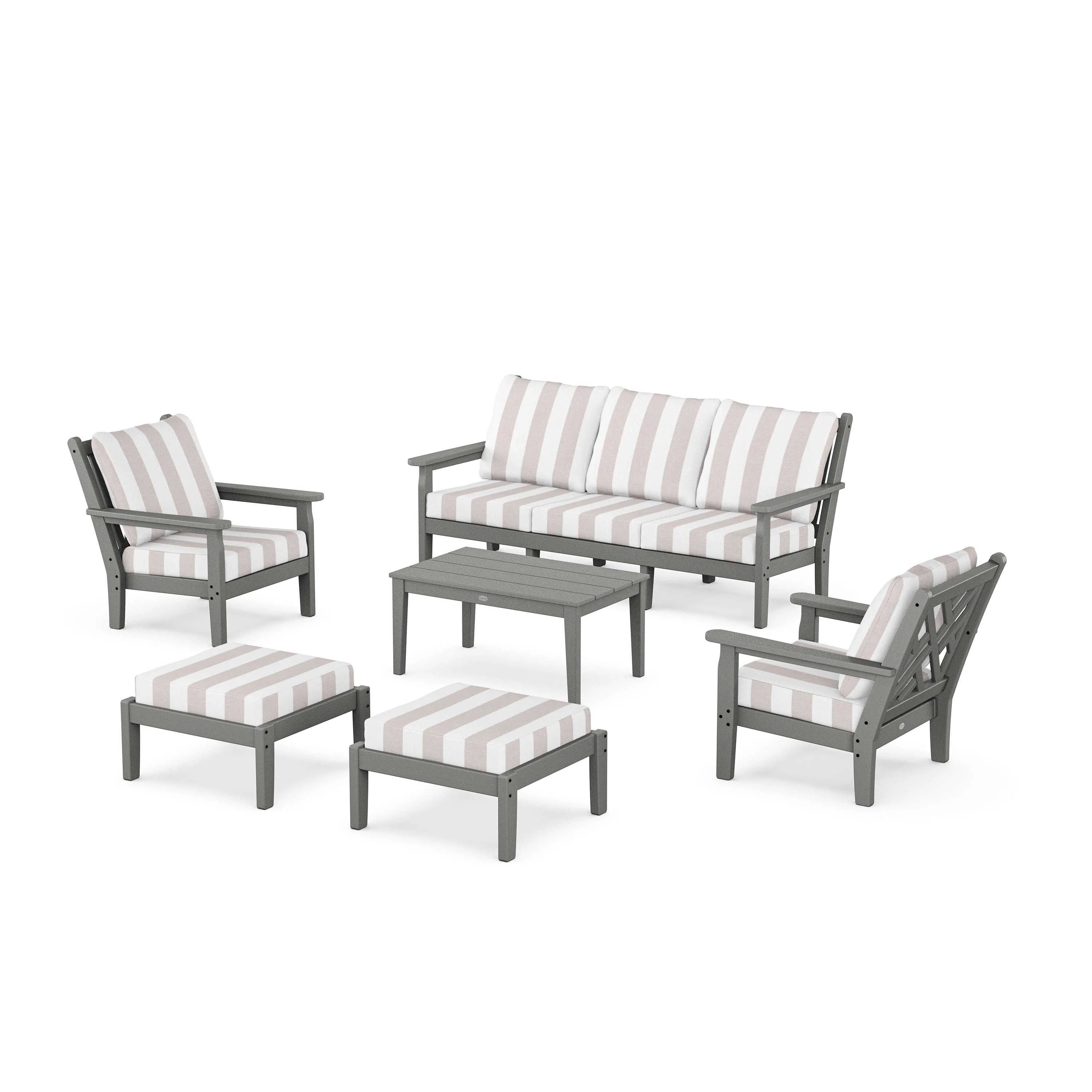 Chippendale 6-Piece Lounge Sofa Set - Image 58