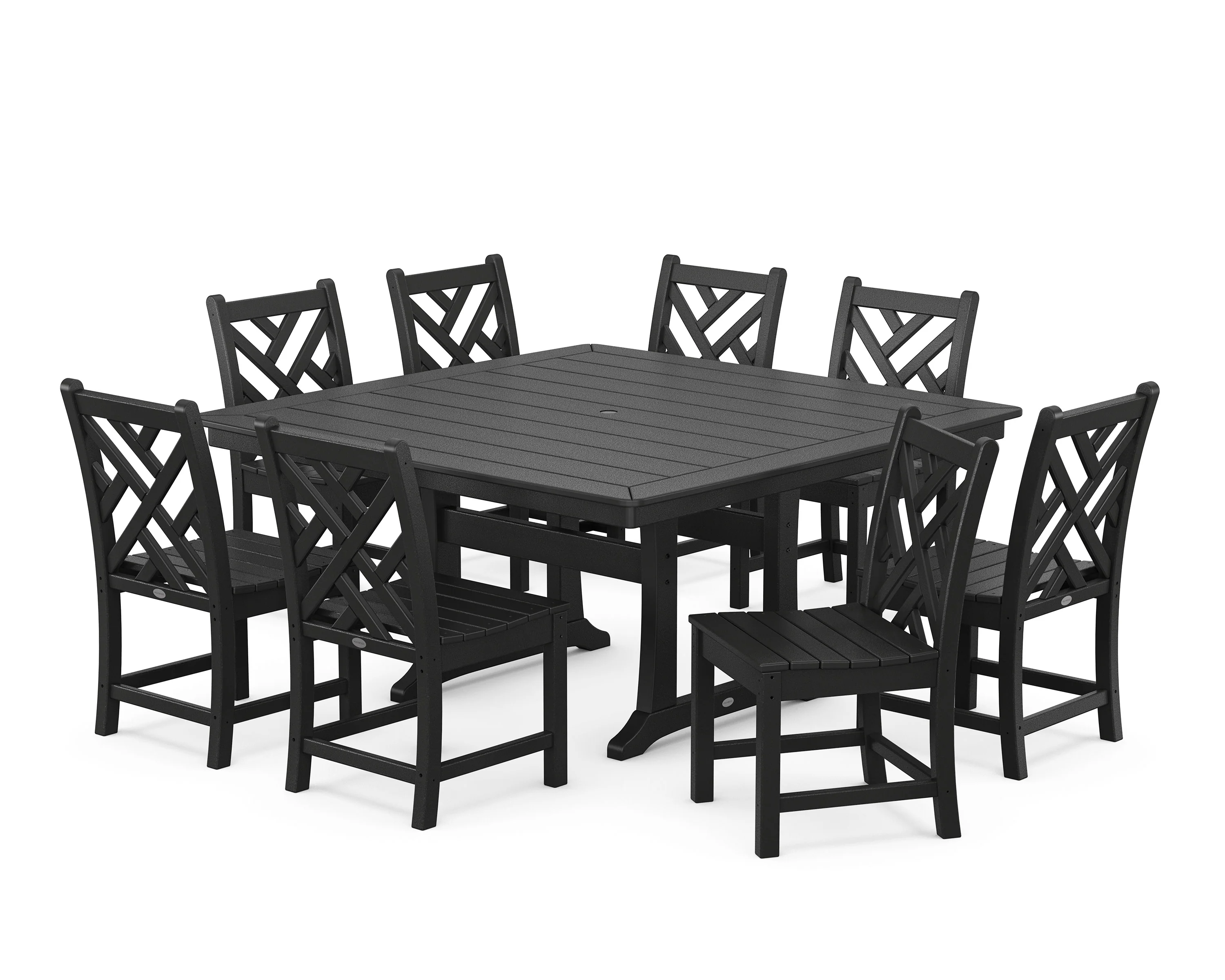 Chippendale 9-Piece Nautical Trestle Dining Set - Image 6