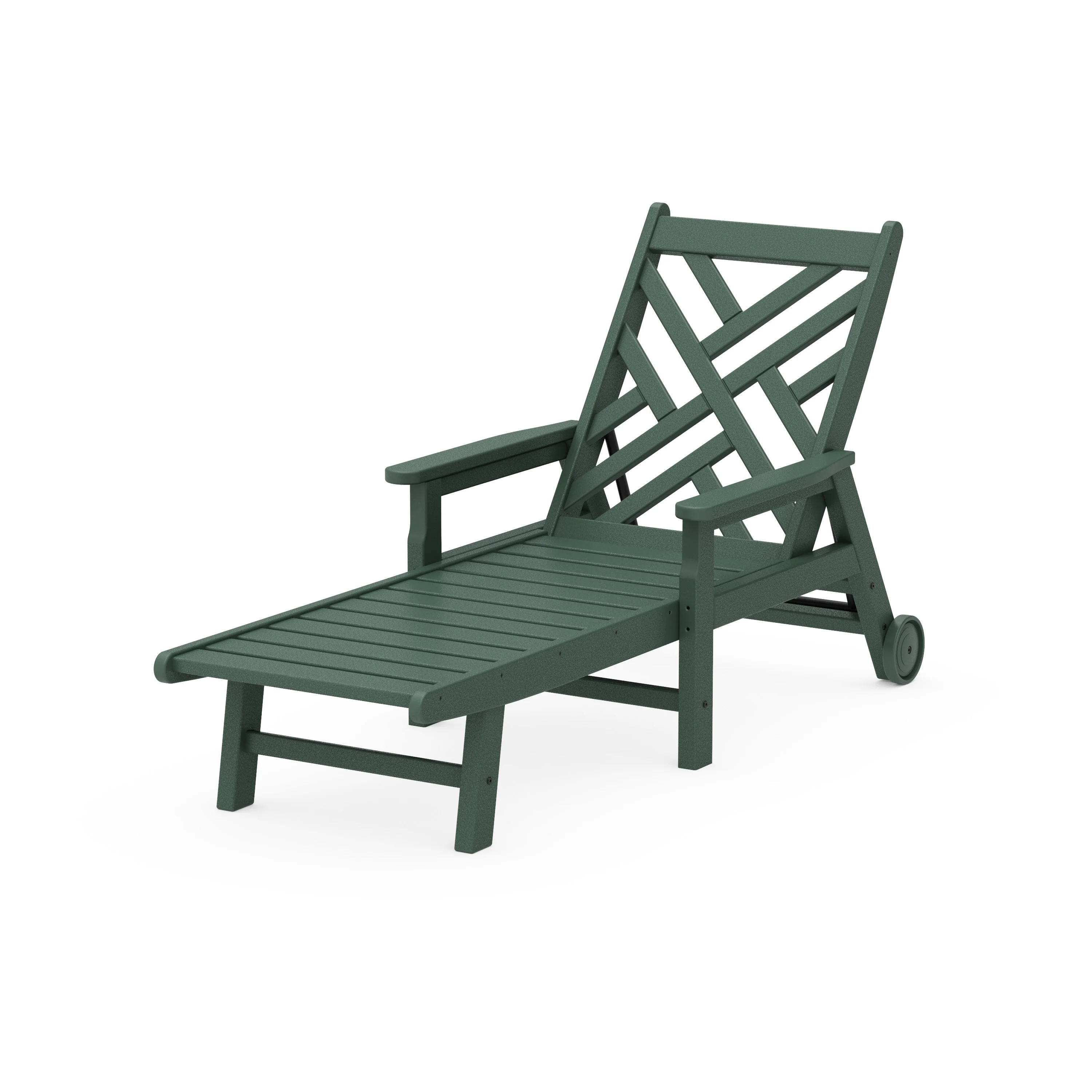 Chippendale Chaise with Arms and Wheels - Image 12